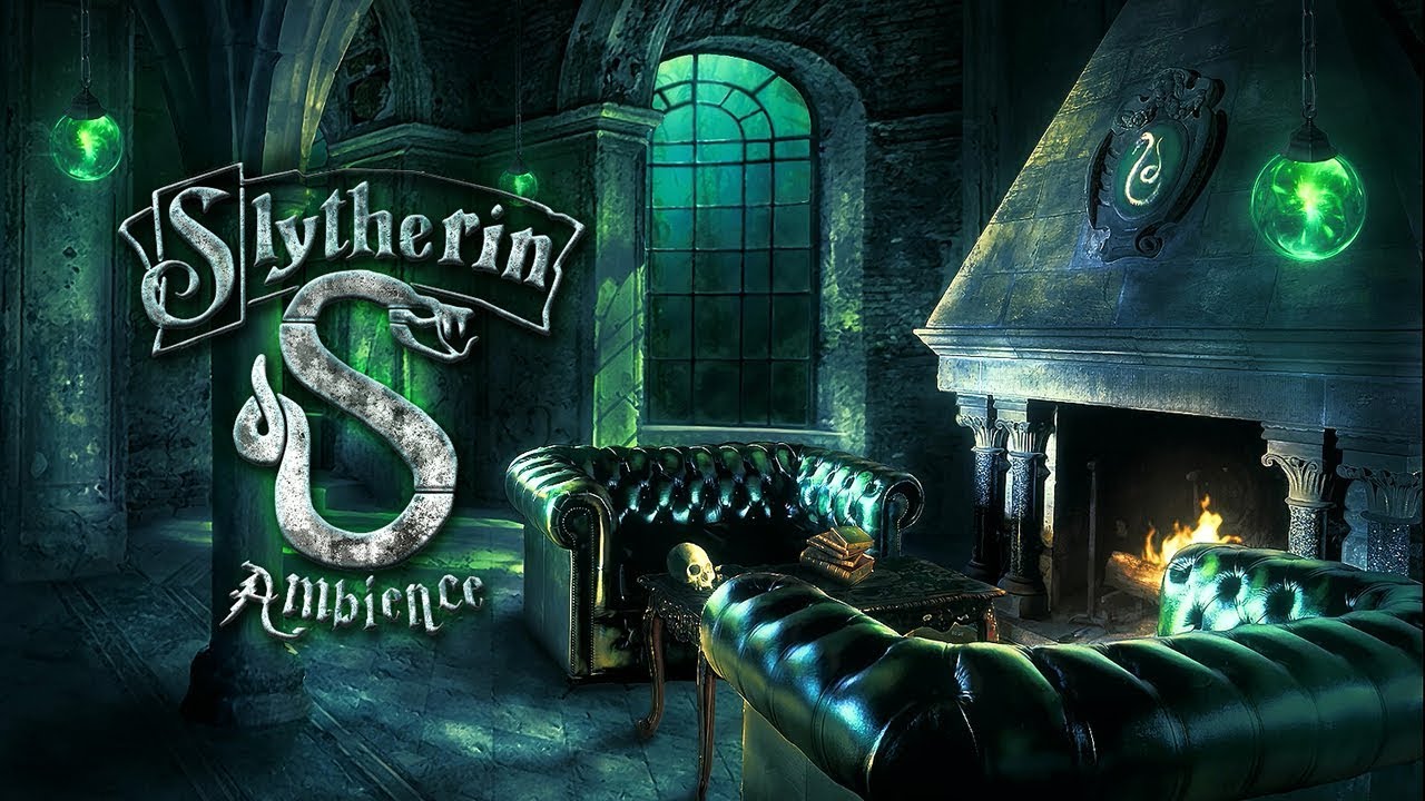 Slytherin Common Room Ambience Harry Potter ASMR. Sleep Study White Noise