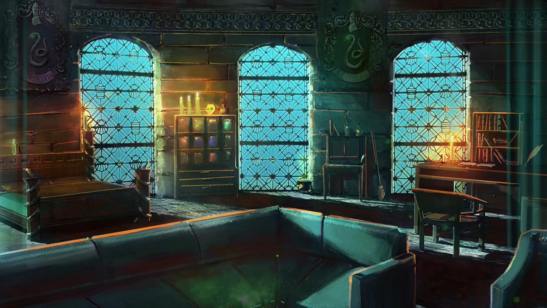 I Hope To See Common Rooms With Faithful And Unique Designs. Imagine The Underwater Slytherin Dungeon, Relaxing Sound Of Swishing Water, The Merpeople Giant Squid Appearing At The Windows