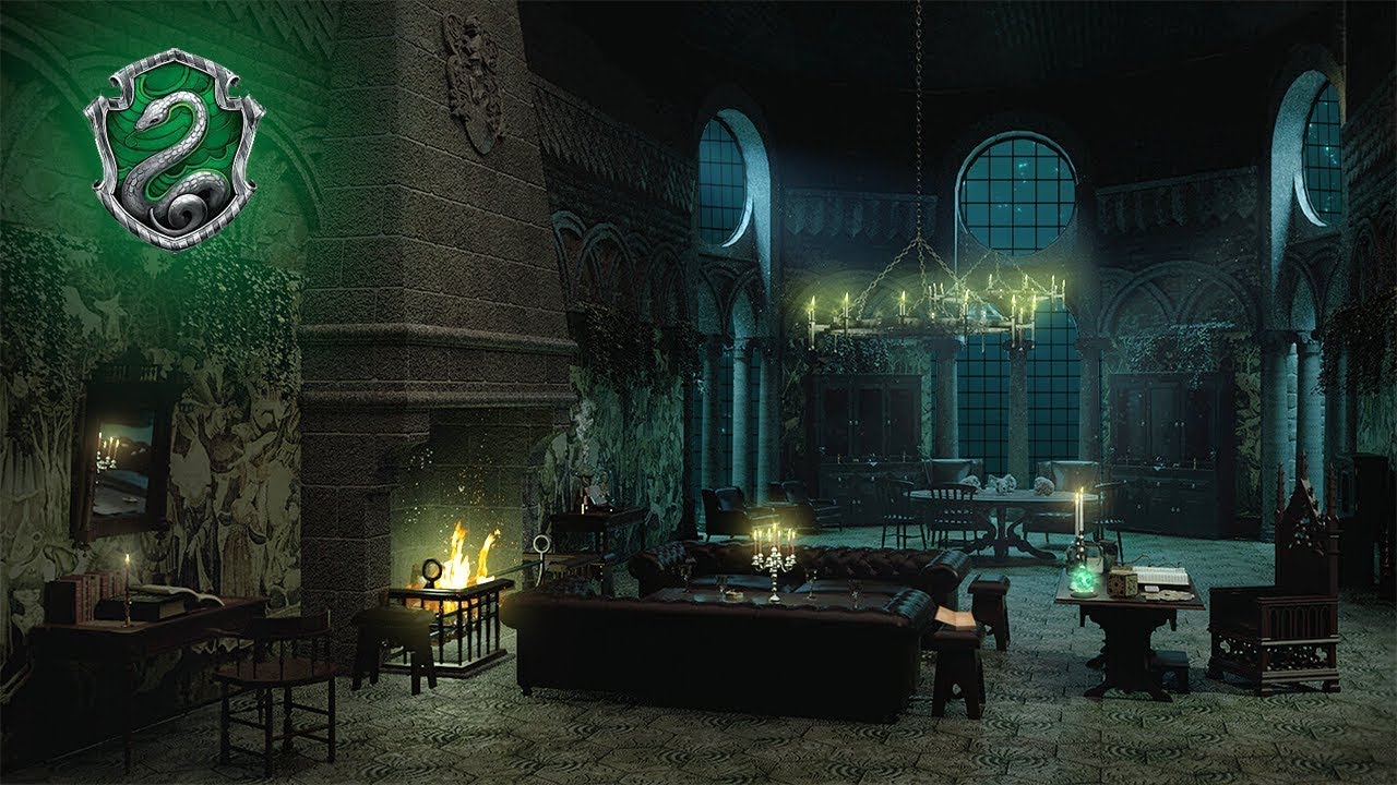 Harry Potter Slytherin Common Room Asmr -Sleep, Study, Relax, Meditate