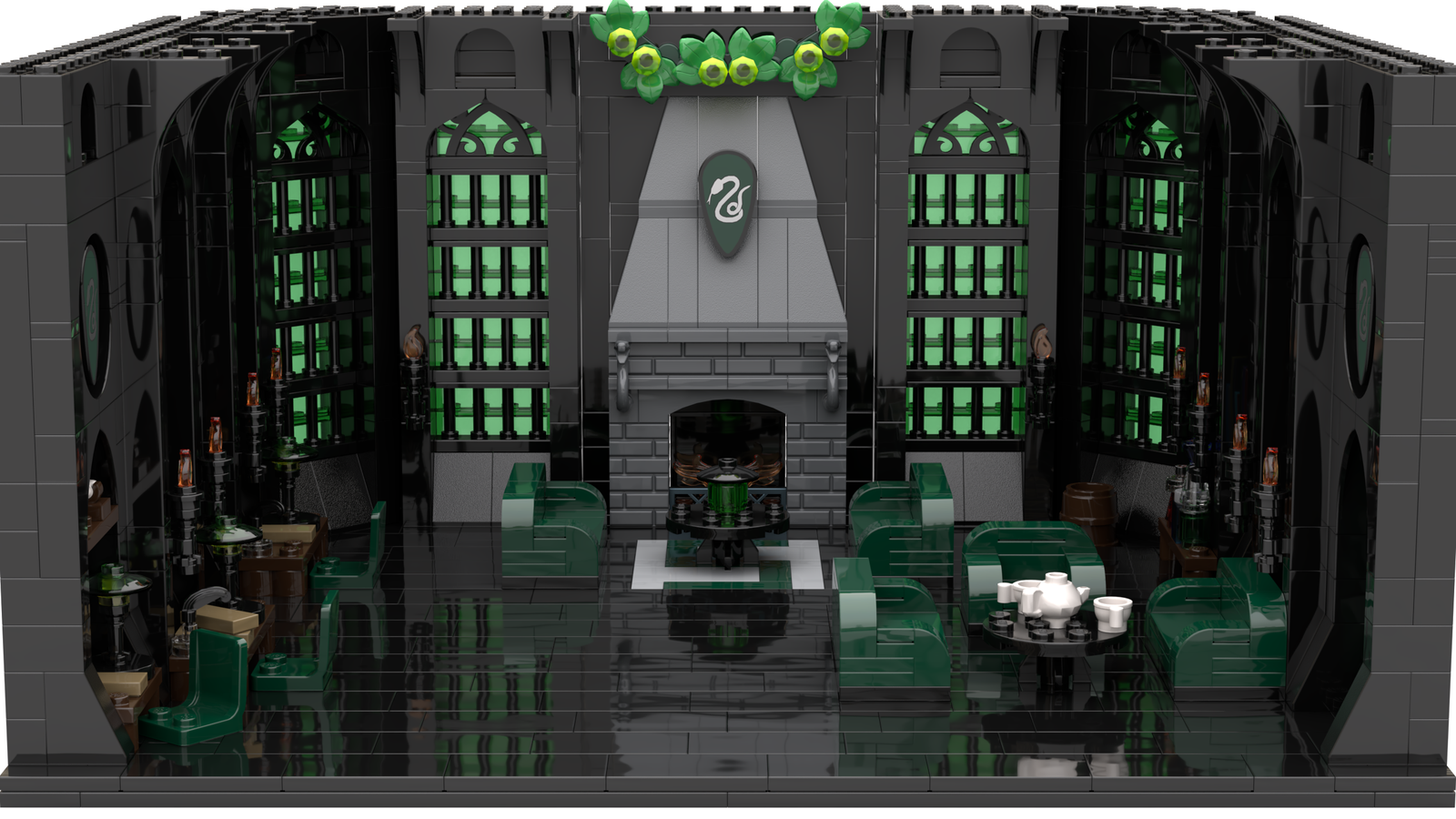 LEGO IDEAS Builds of the Wizarding World Common Room