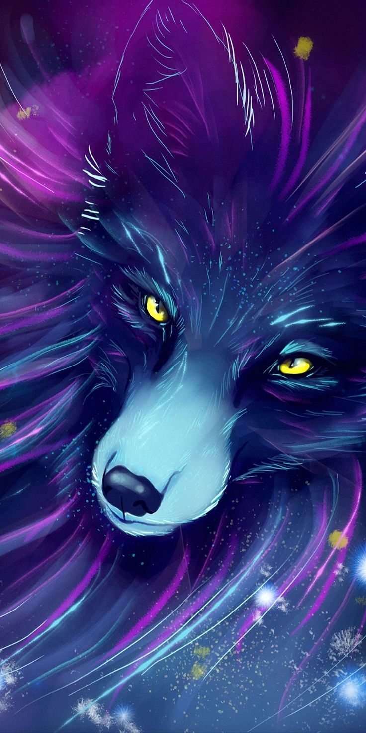 Wolf head, fantasy, art wallpaper. Art wallpaper, Mystical creatures drawings, Mythical creatures art