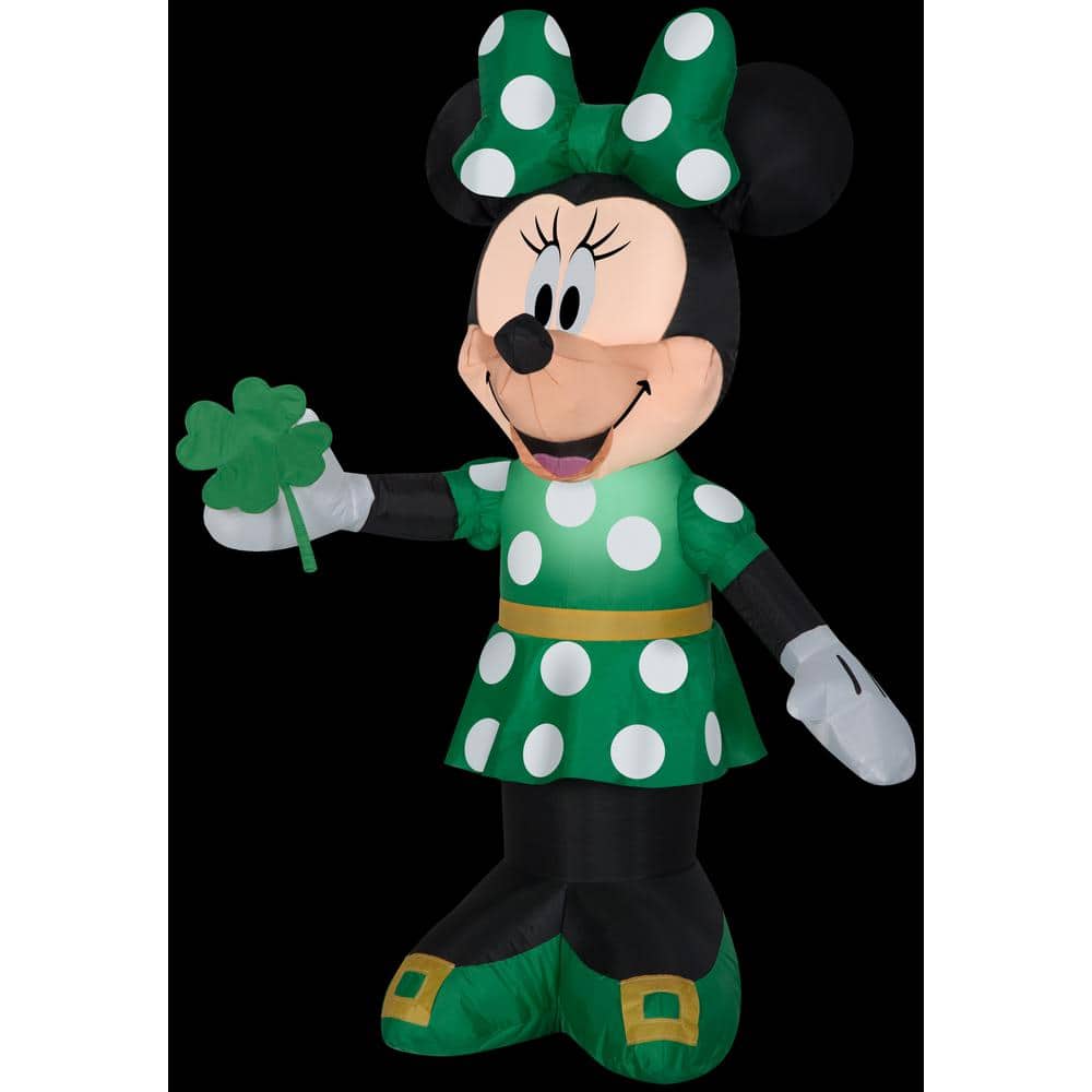 N A Small Airblown St. Patrick's Day Minnie G 445260 Home Depot