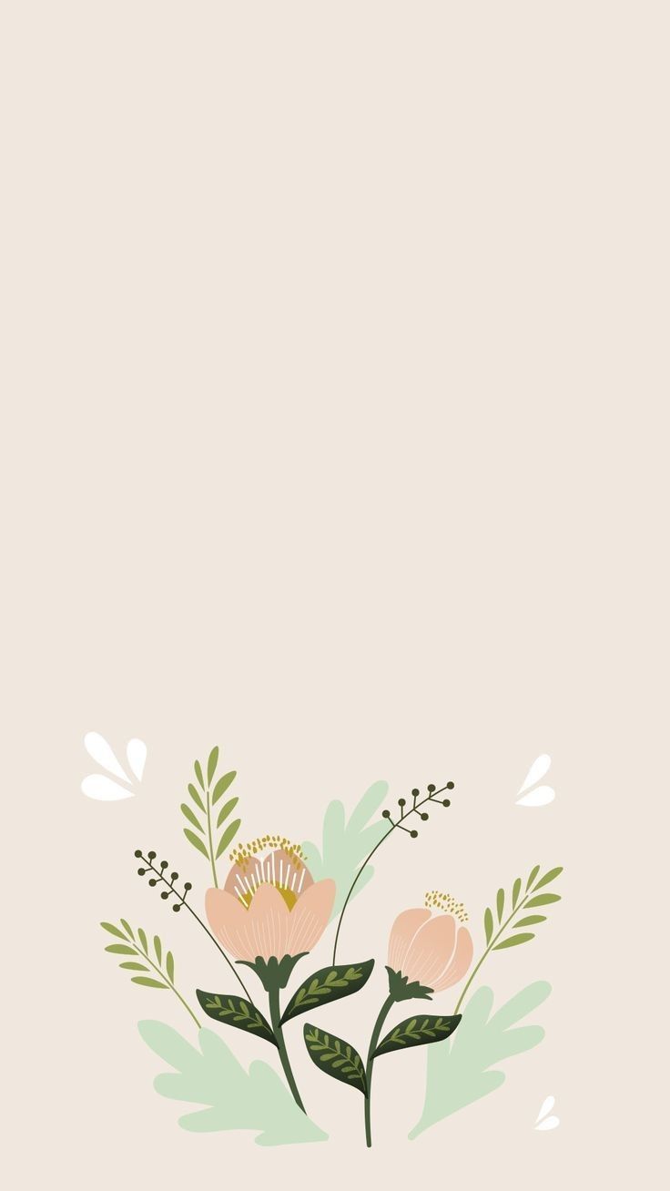 Minimalist Flower Phone Wallpaper Free Minimalist Flower Phone Background