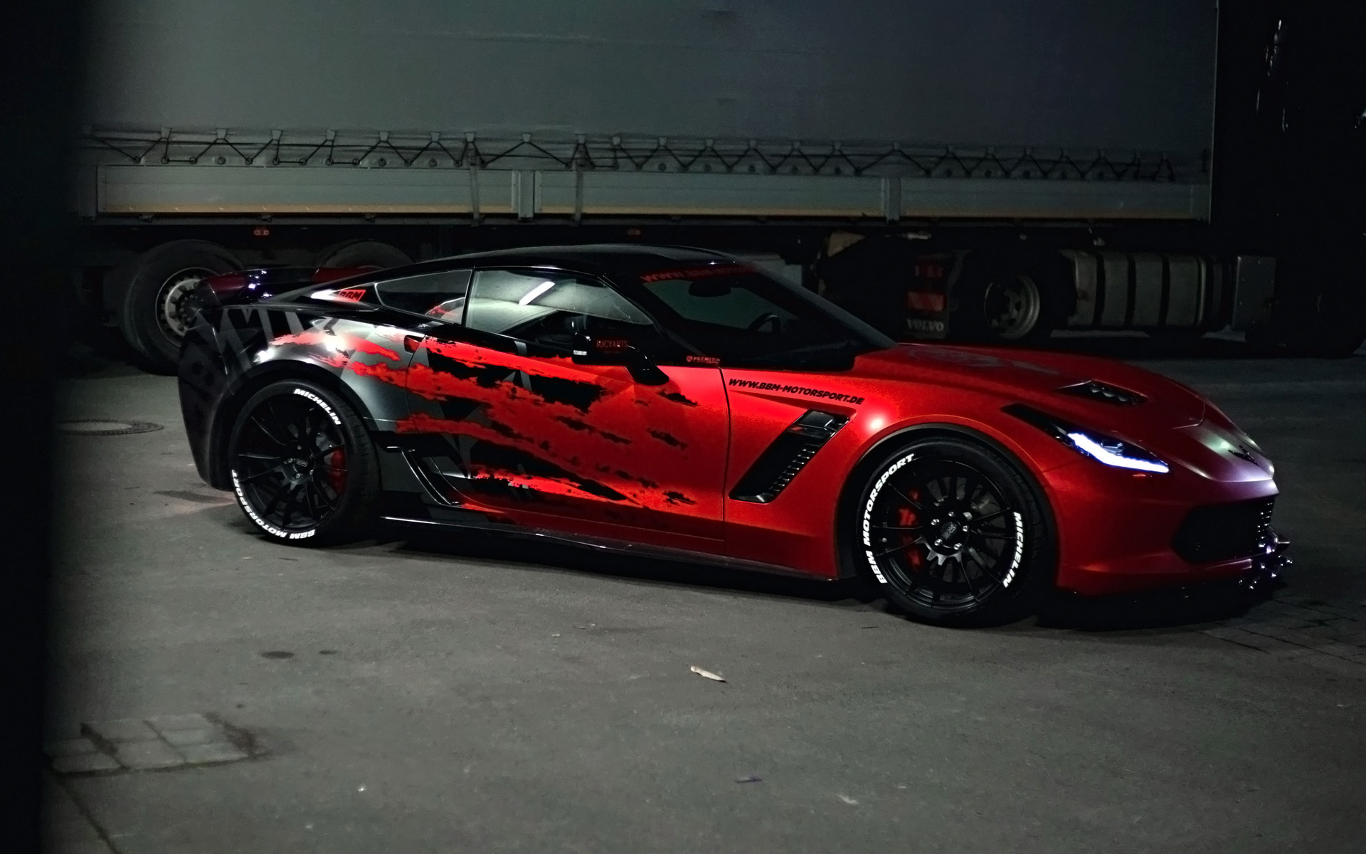 Chevrolet Corvette zr11 ночью