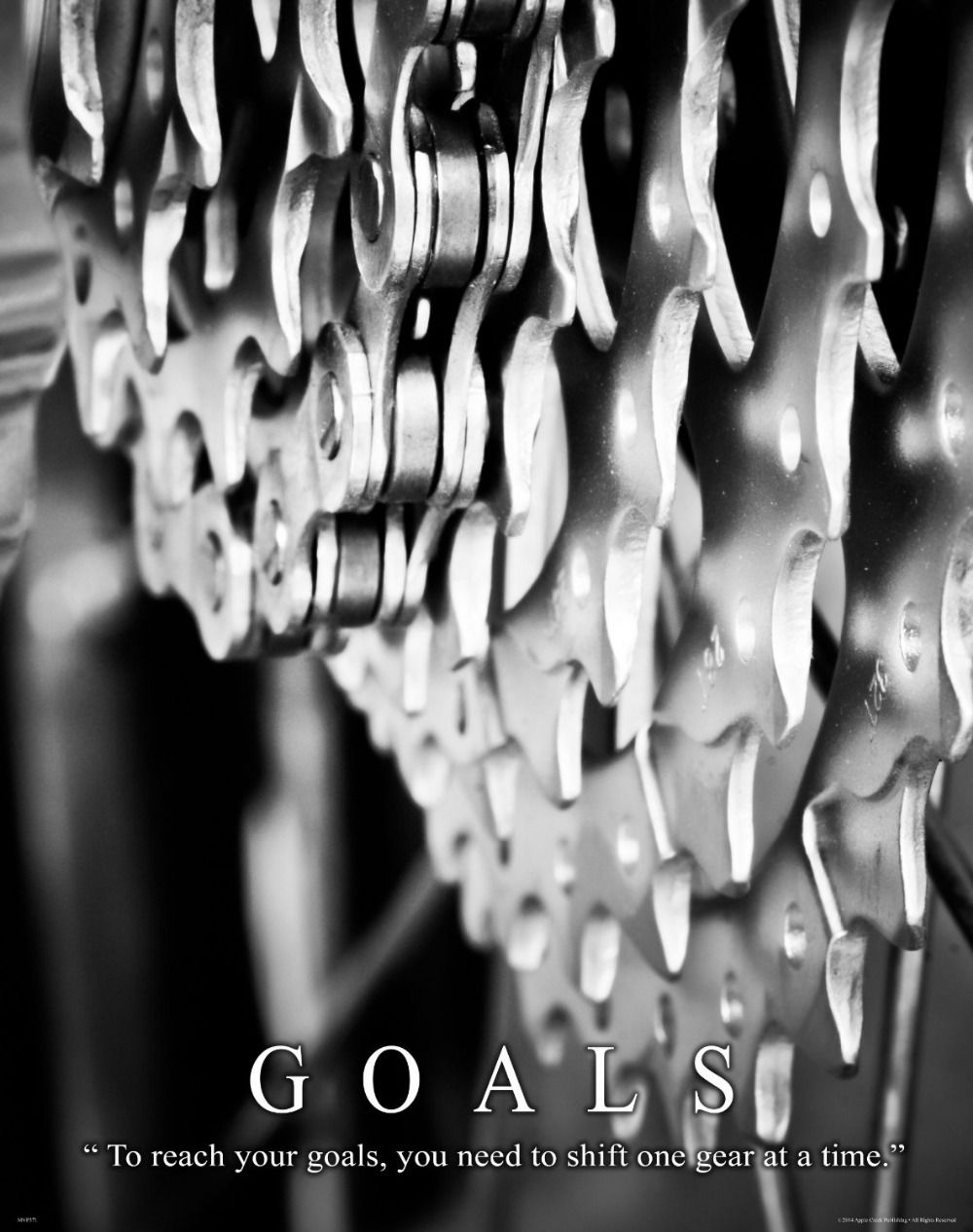 Bicycle Motivational Poster Mountain Bike Goals Art Wall Customized Pattern Poster Large Unique Sticker Wallpaper. Unique Sticker, Art Wall, Motivational Posters