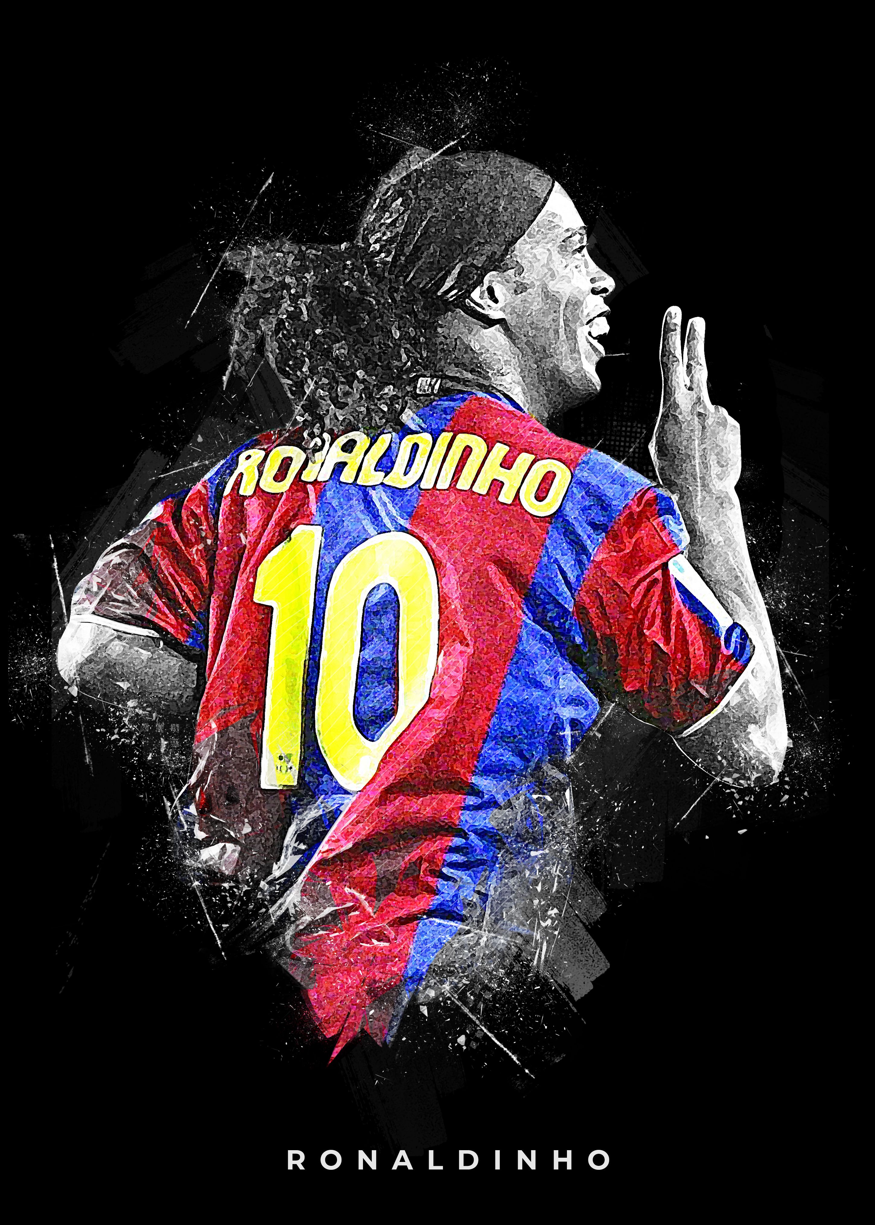Ronaldinho Barcelona Iconic Art. Ronaldinho wallpaper, Football artwork, Football picture