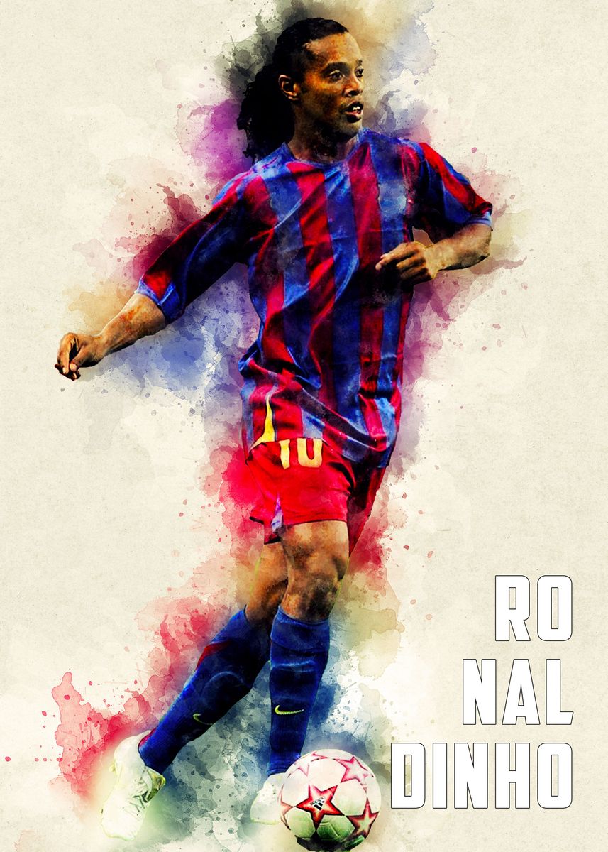 Ronaldinho Gaucho Barca' Poster