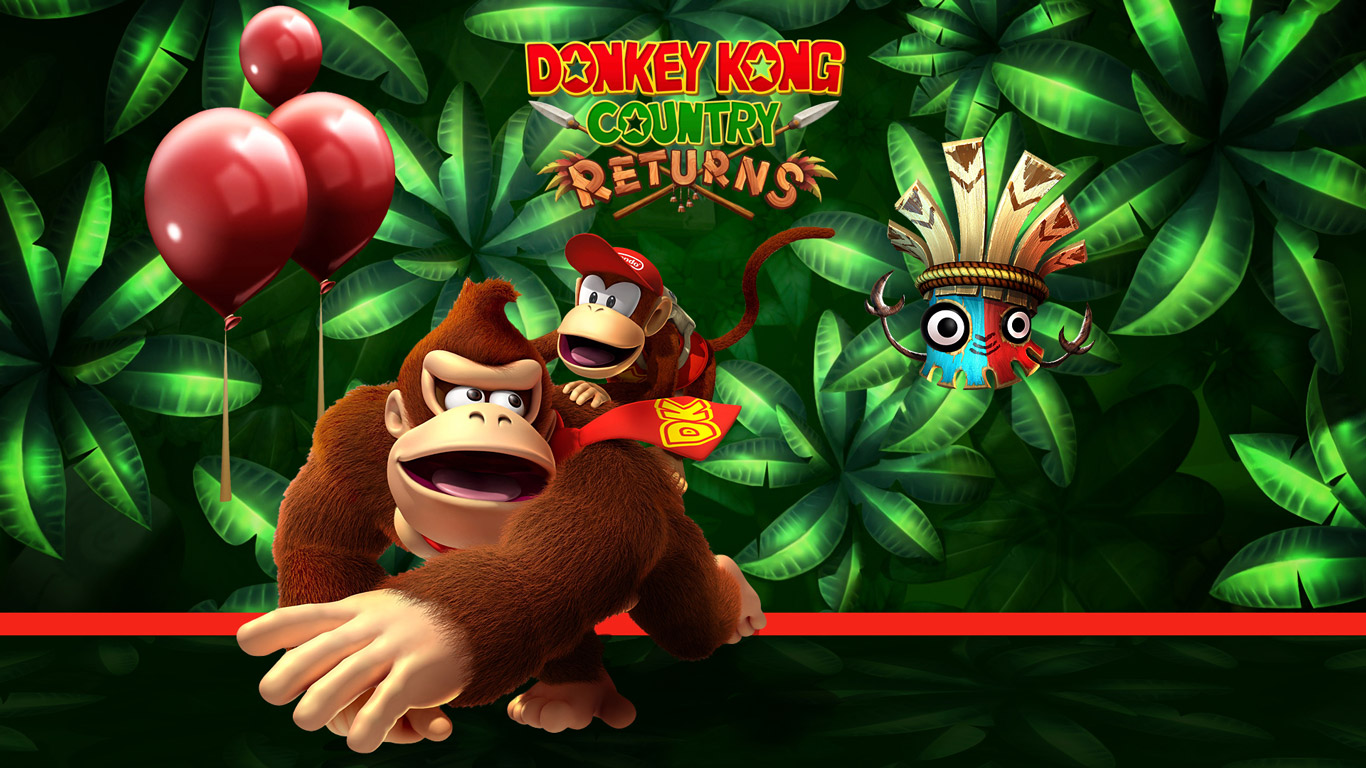 Free Donkey Kong Country Returns Wallpaper in 1366x768