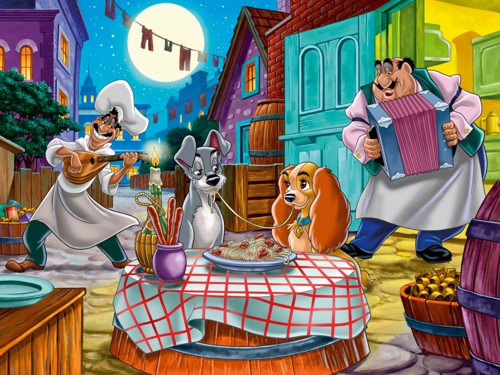 Lady and the Tramp Wallpaper Disney Wallpaper