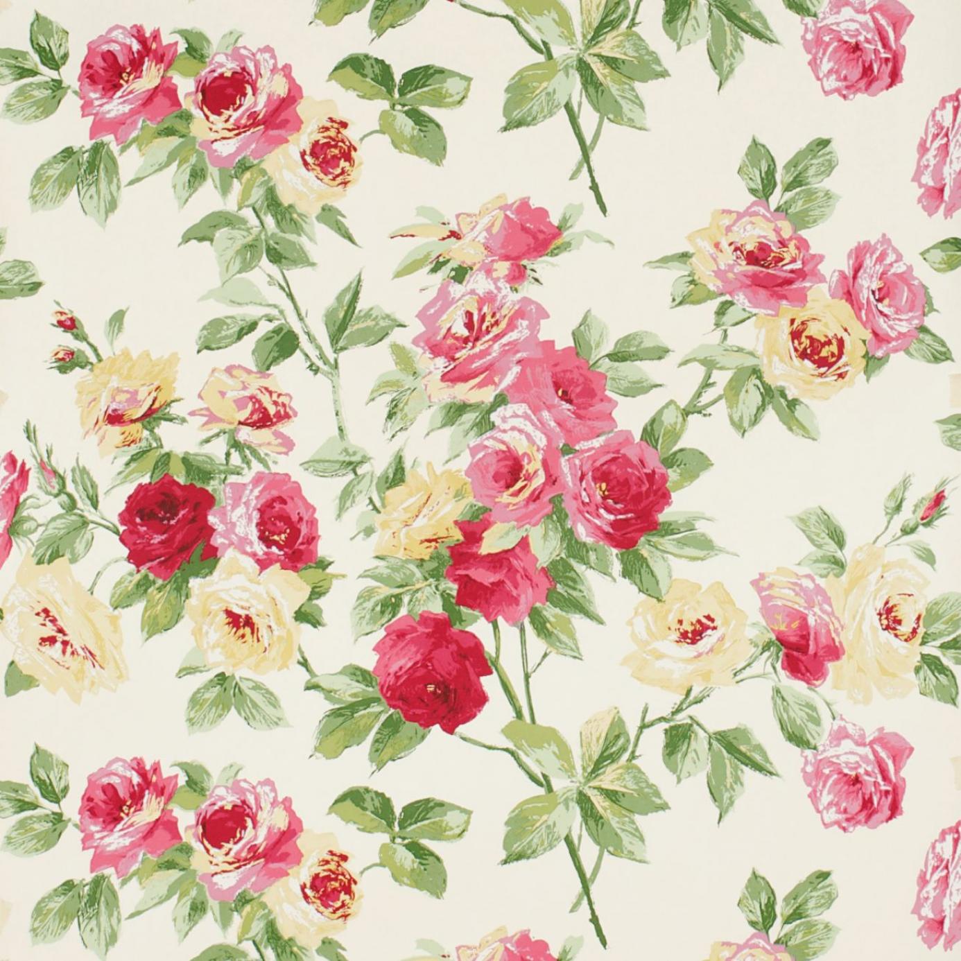 Vintage Yellow Rose Wallpaper