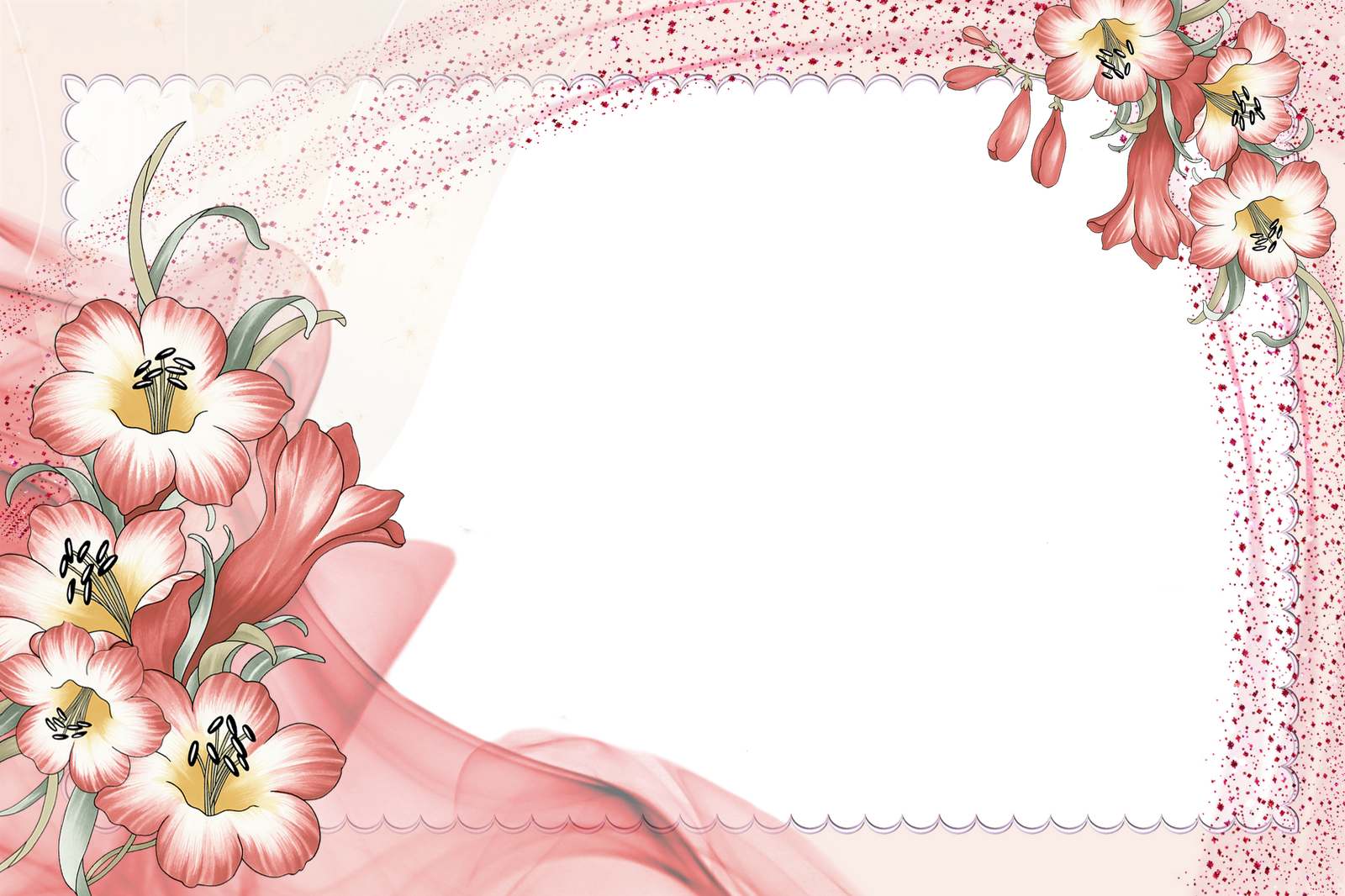 Flower Border Wallpaper