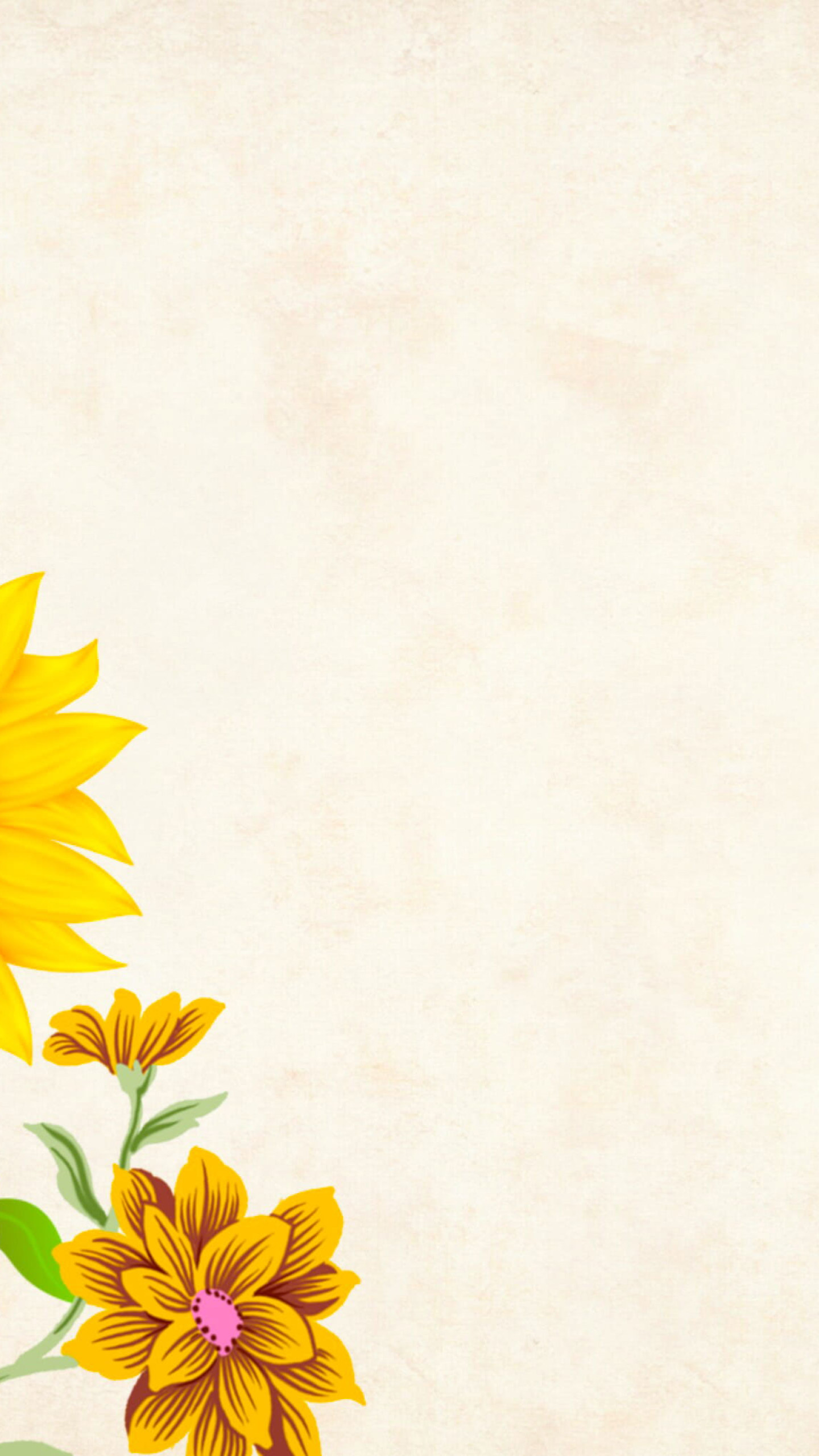 Yellow Flower Wallpaper With Copyspace, Floral, Border, Garden Frame • Wallpaper For You
