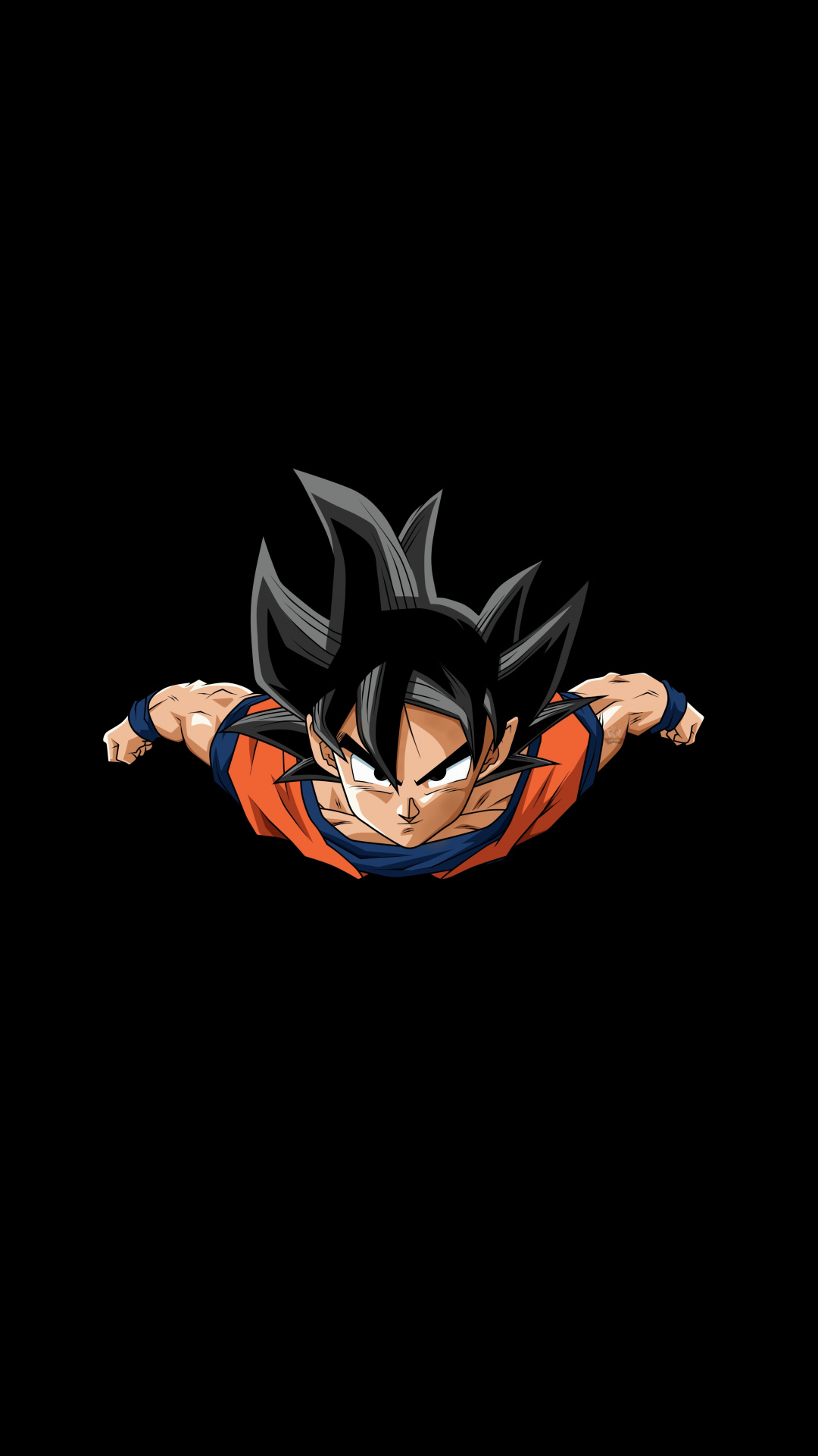 Download Goku, anime boy, jump, artwork wallpaper, 1080x1920, Samsung Galaxy S4, S5, Note, Sony Xperia Z, Z1, Z2, Z3, HTC One, Lenovo Vibe, Google Pixel 2, OnePlus 5, Honor 9, Xiaomi Redmi