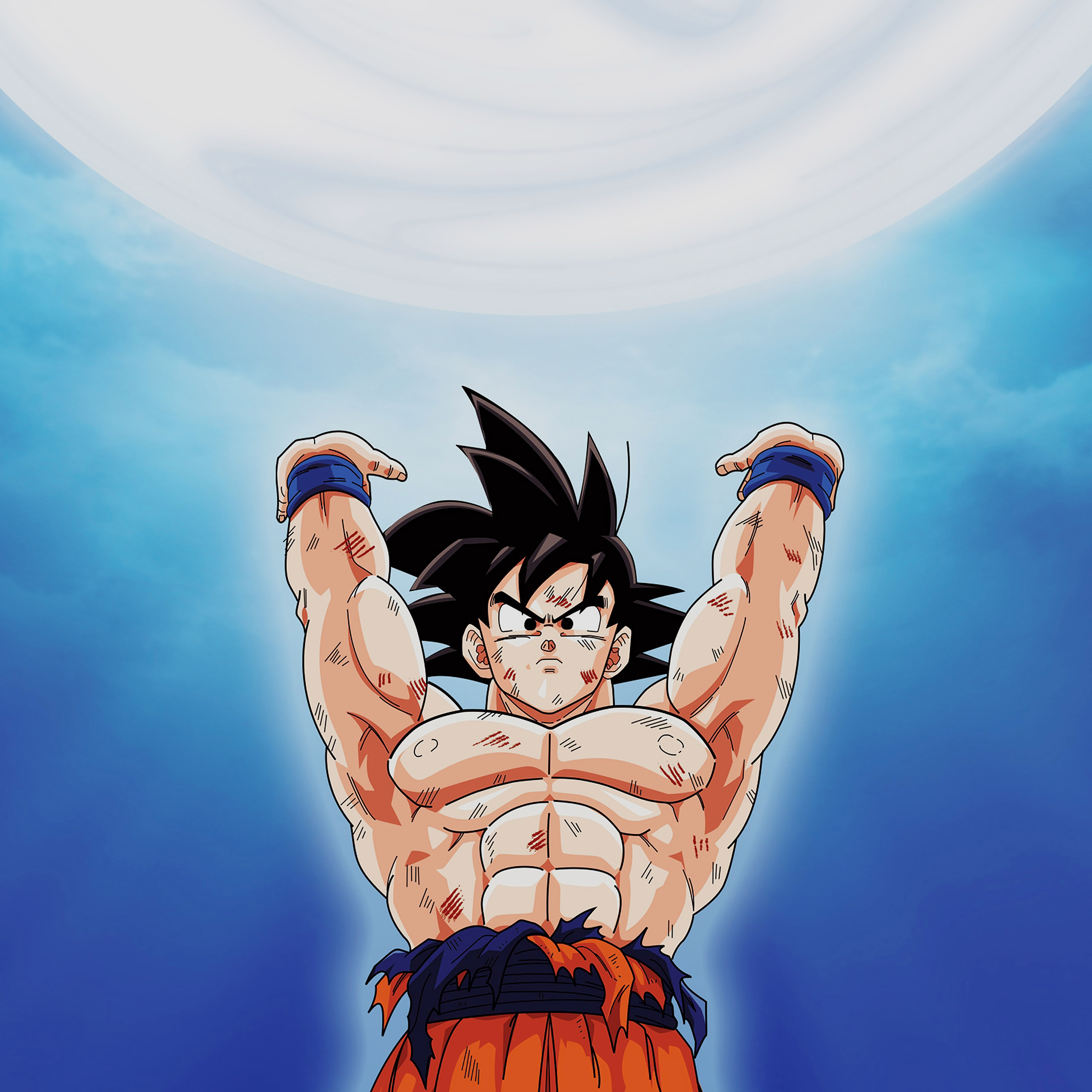 Wallpaper Goku Dragonball Energy Illust Anime