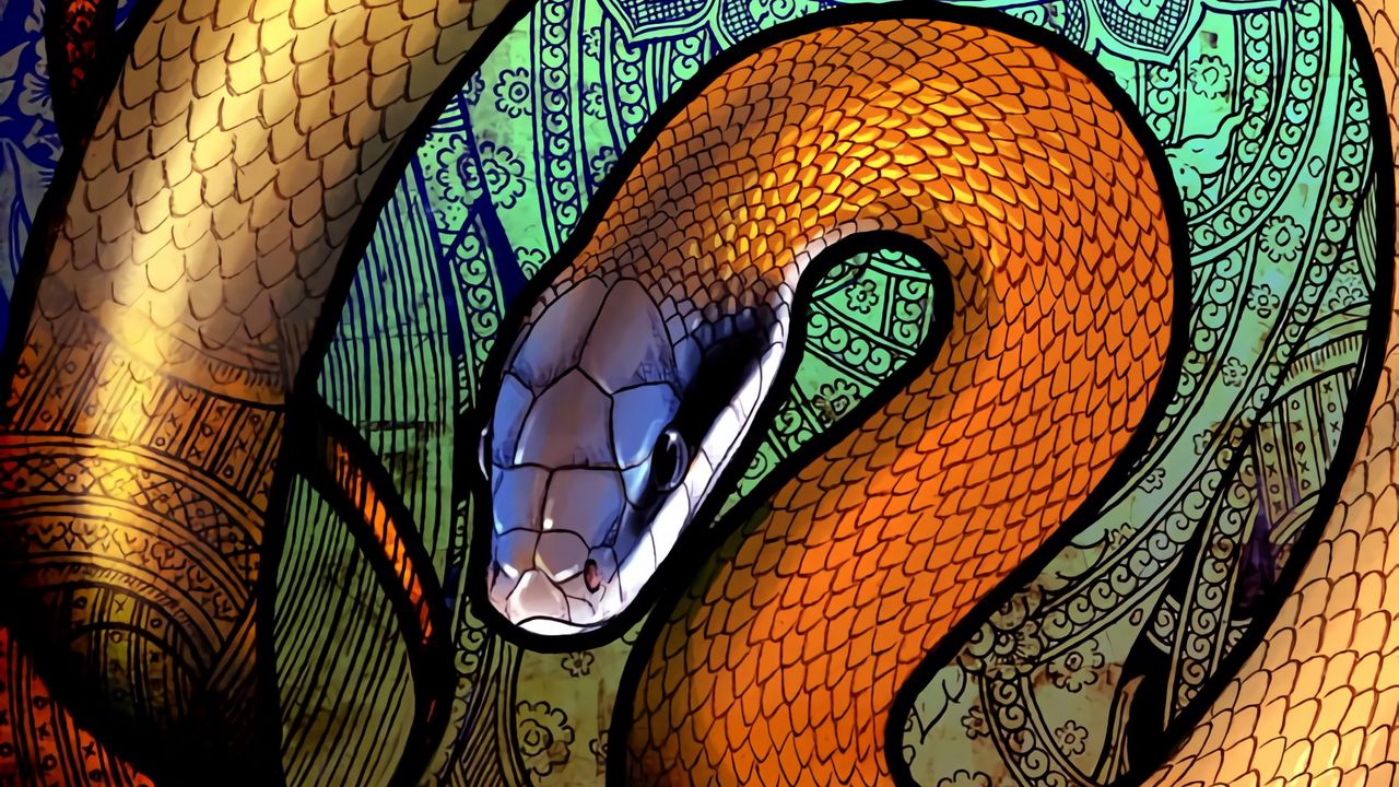 Wallpaper snake, patterns, colorful, art hd, picture, image