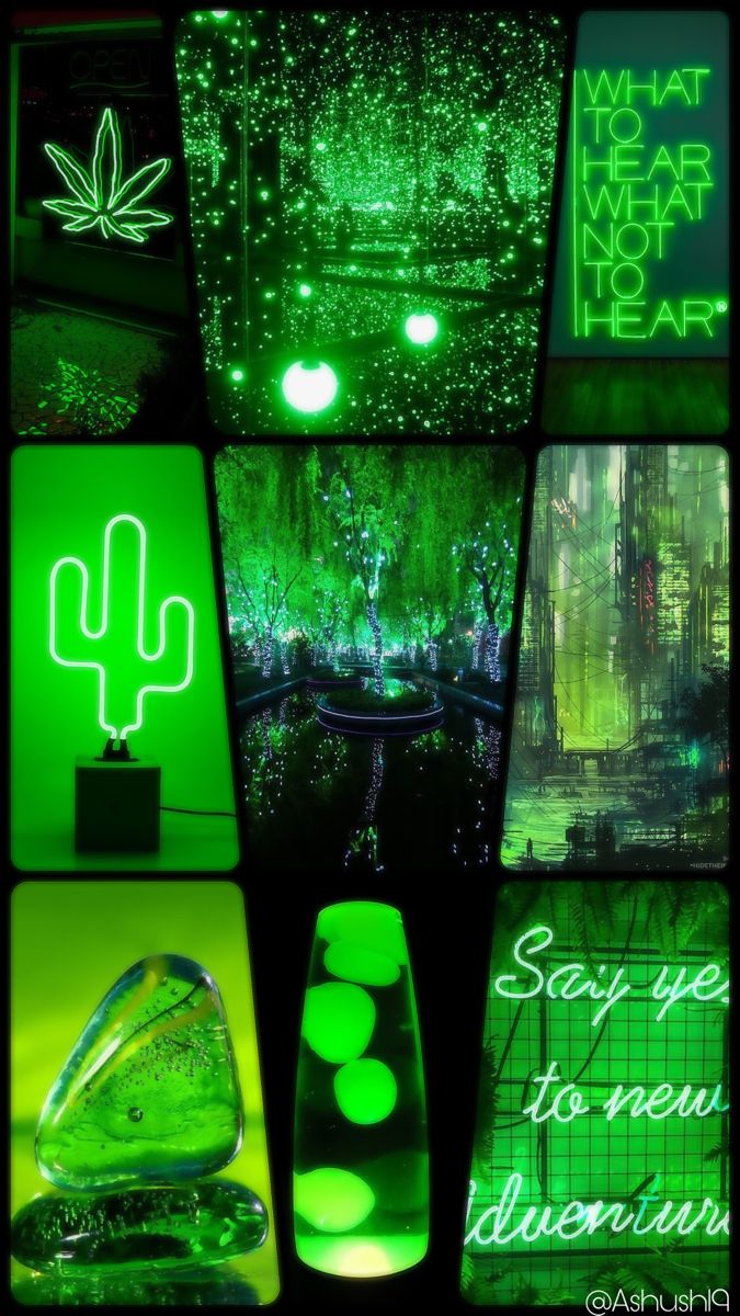 Green neon wallpaper. Neon wallpaper, Wallpaper iphone neon, Green and black background