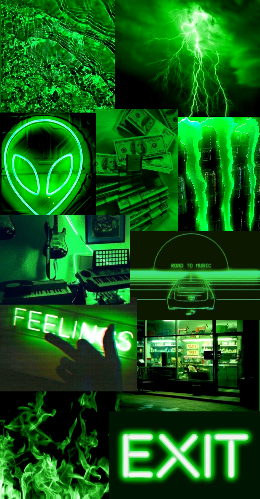 100+] Neon Green Aesthetic Wallpapers