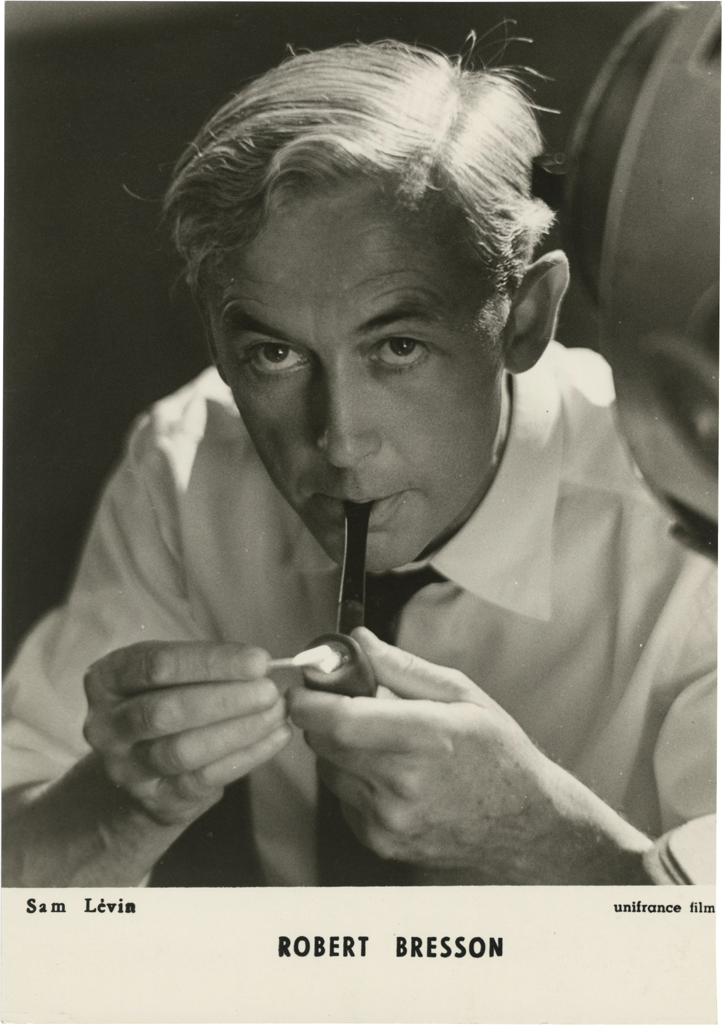 Original portrait photograph of Robert Bresson, circa 1960 by Robert Bresson (subject); Sam Levin (photographer):. Royal Books, Inc., ABAA