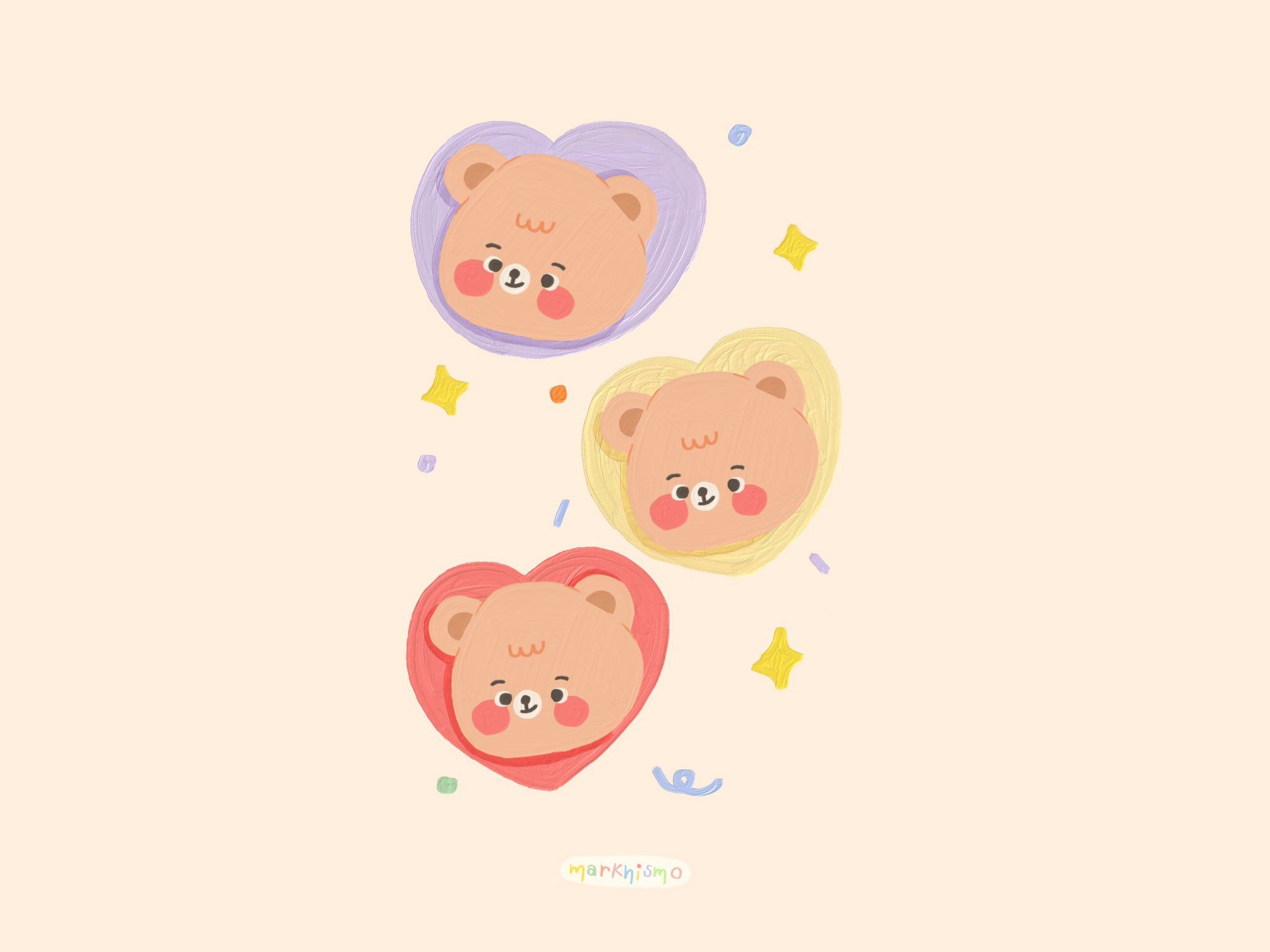markhismo ♡̷ on Twitter. Cute desktop wallpaper, Cute doodles, Cute stickers