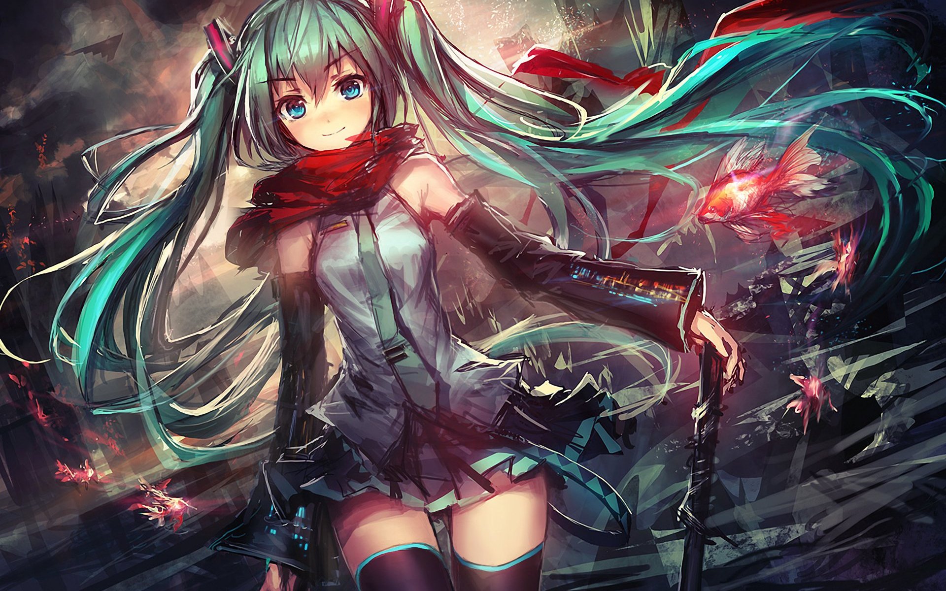 Miku 2d Anime Livewallpaper Source Miku Wallpaper & Background Download