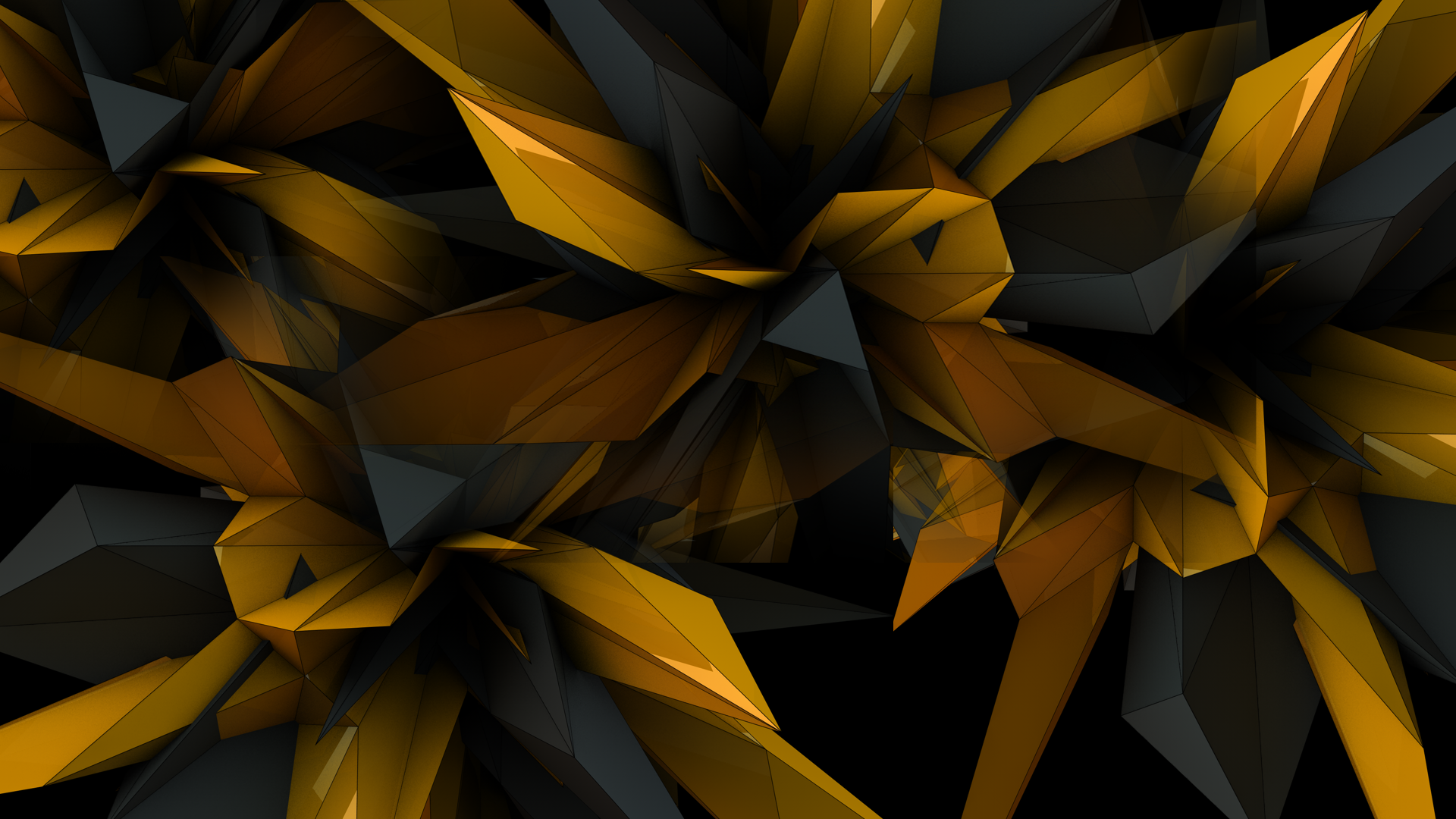Black and Gold Abstract
