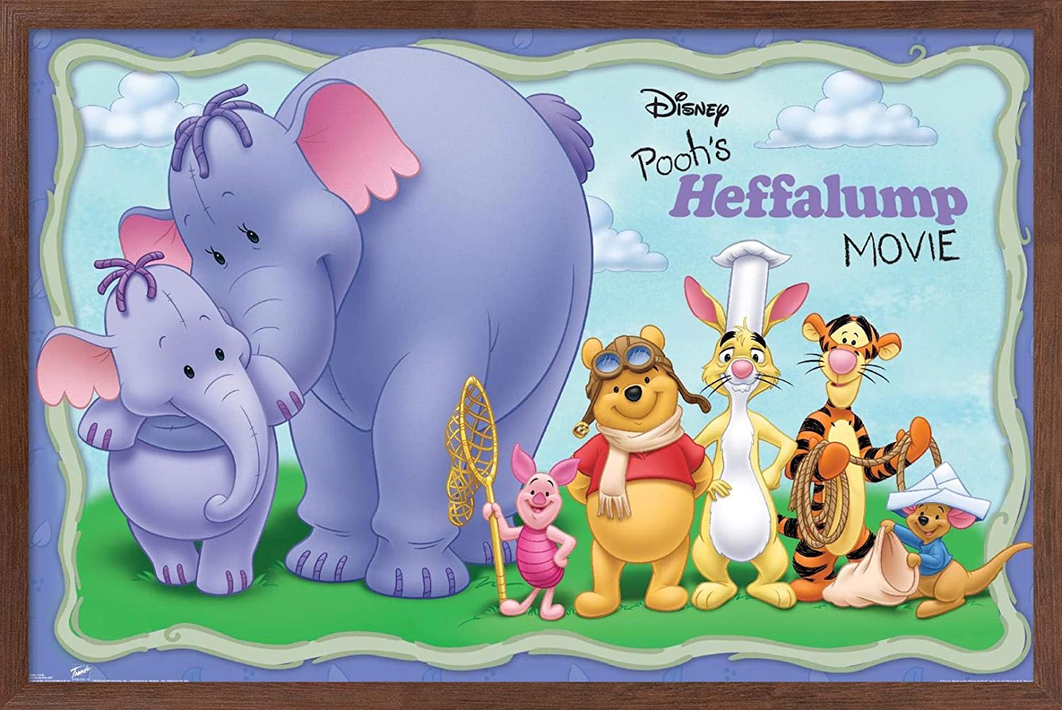Trends International Disney Winnie The Pooh Wall Poster, 22.375 x Mahogany Framed Version: Posters & Prints