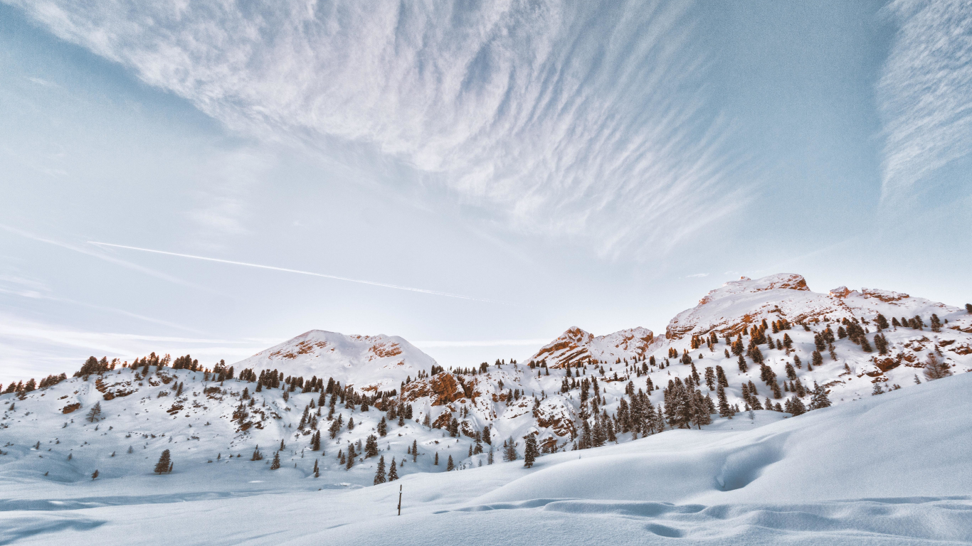 Download landscape, glacier, sunny day, nature, winter 1366x768 wallpaper, tablet, laptop, 1366x768 HD image, background, 18375