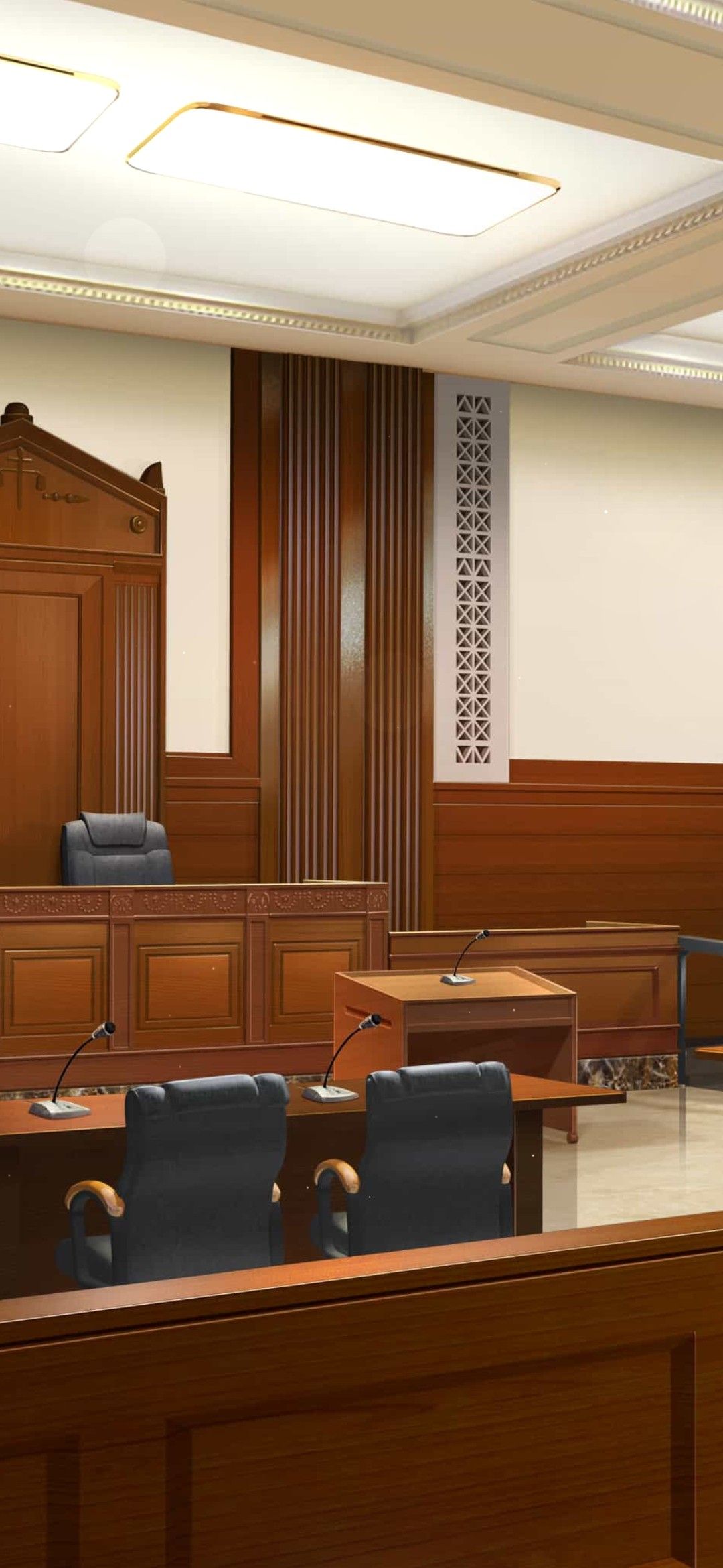 Open Heart Third Year. Courtroom, Home, Episode interactive background
