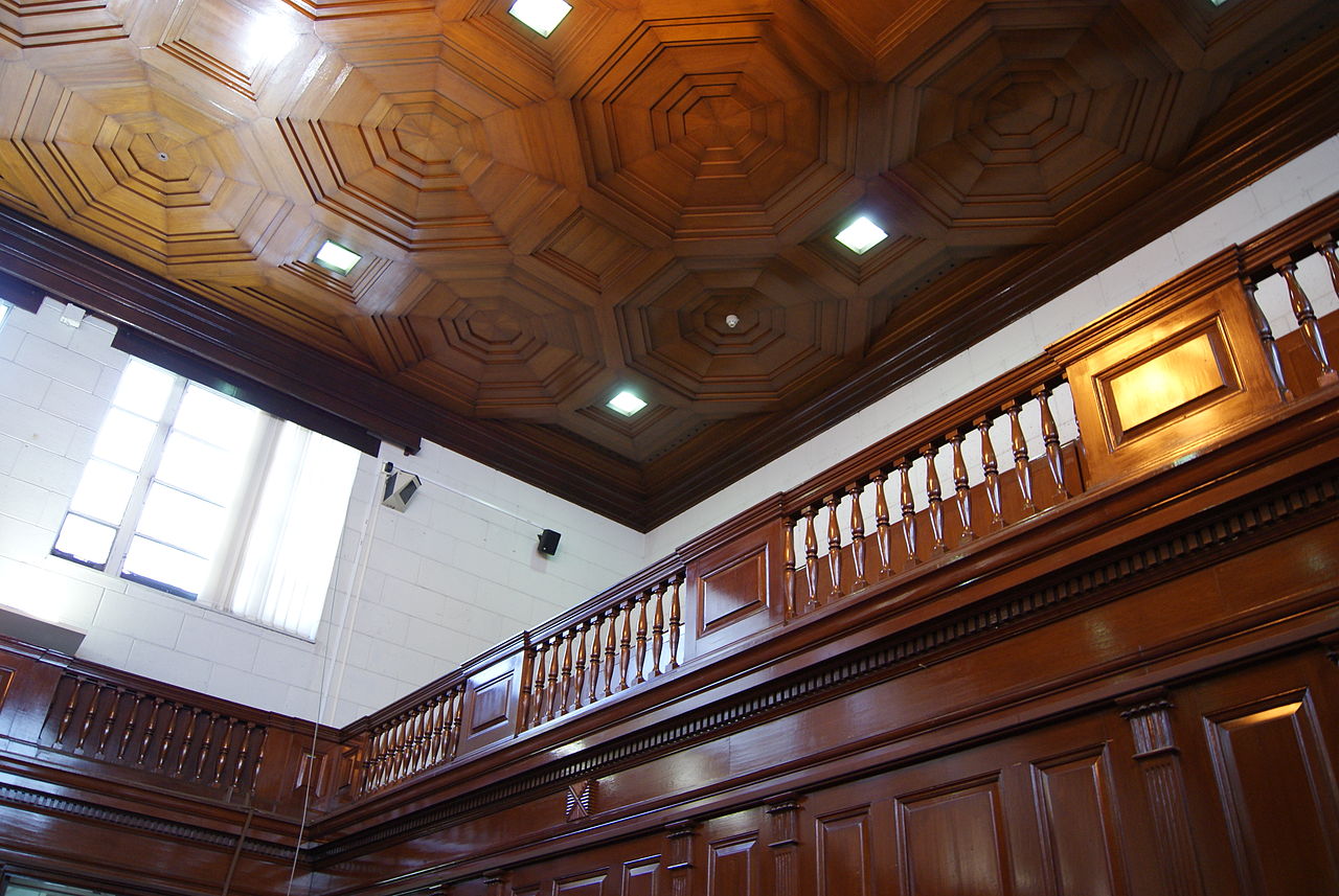 Public gallery, Court of Appeal courtroom, Old Supreme Court Building, Singapore