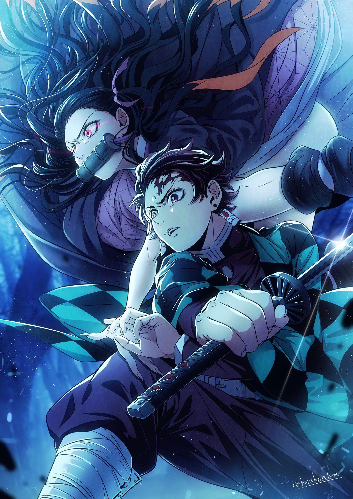 Tanjiro And Nezuko Mobile Wallpapers - Wallpaper Cave