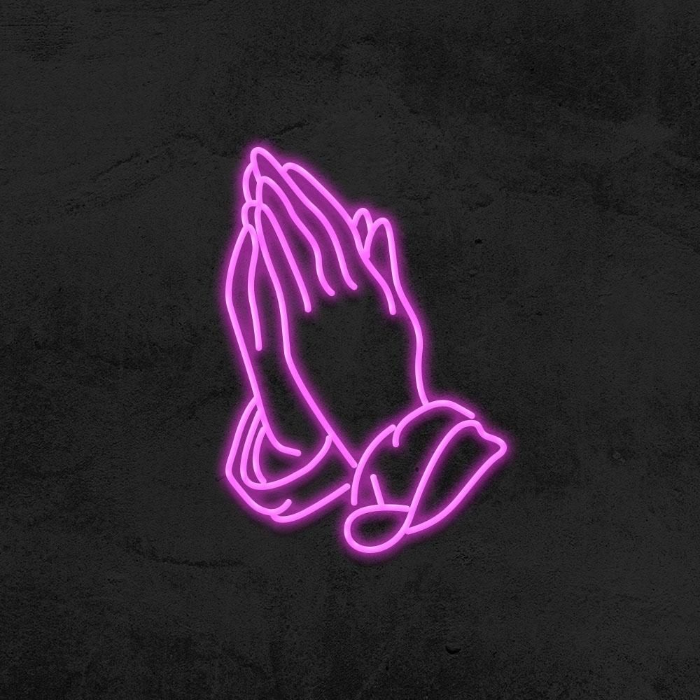 Praying Hands Neon Sign. Neon signs, Neon, Praying hands