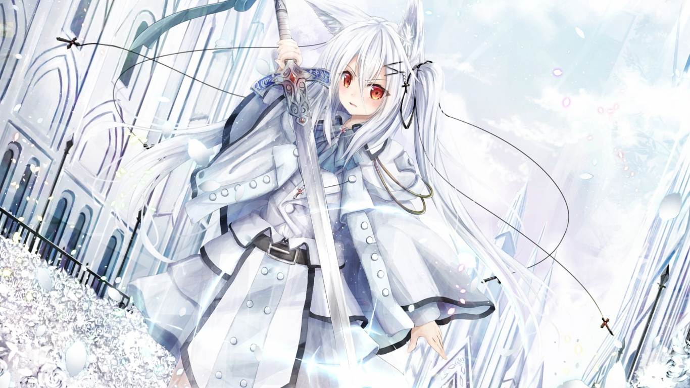 Anime Desktop White Wallpapers - Wallpaper Cave