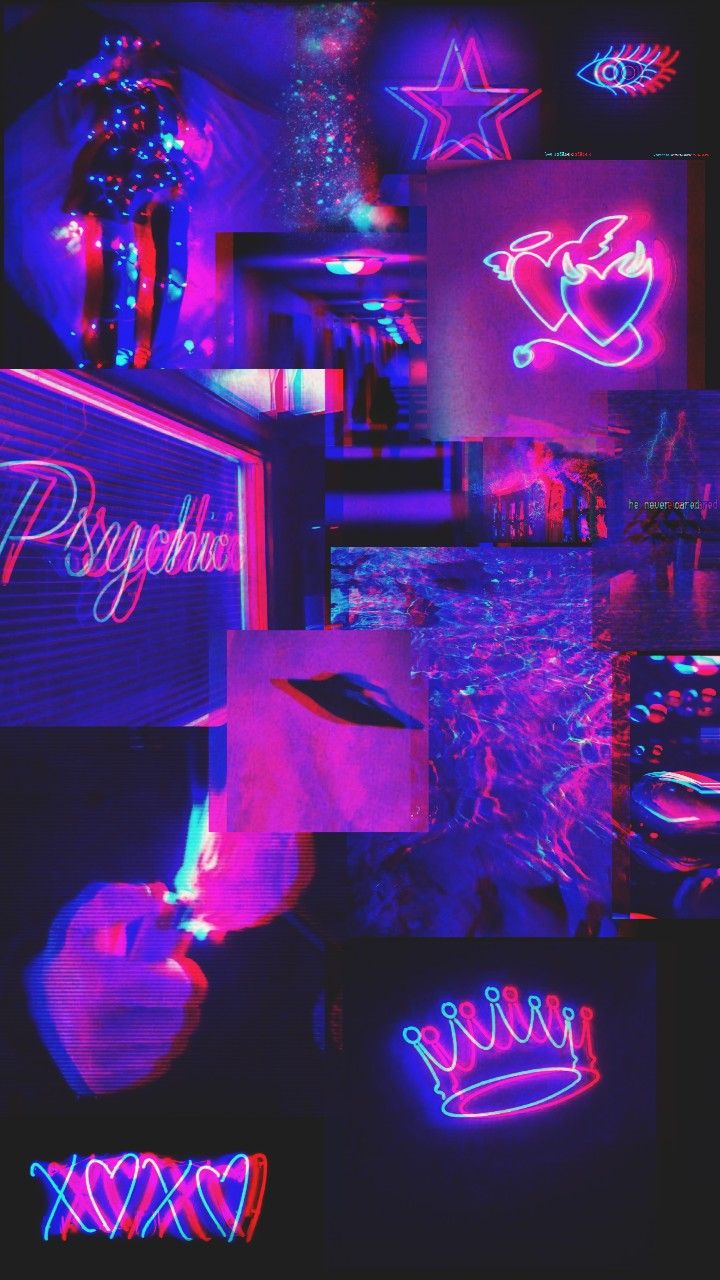 neon #purple #blue #mor #mavi. Aesthetic iphone wallpaper, Wallpaper iphone neon, iPhone wallpaper vintage