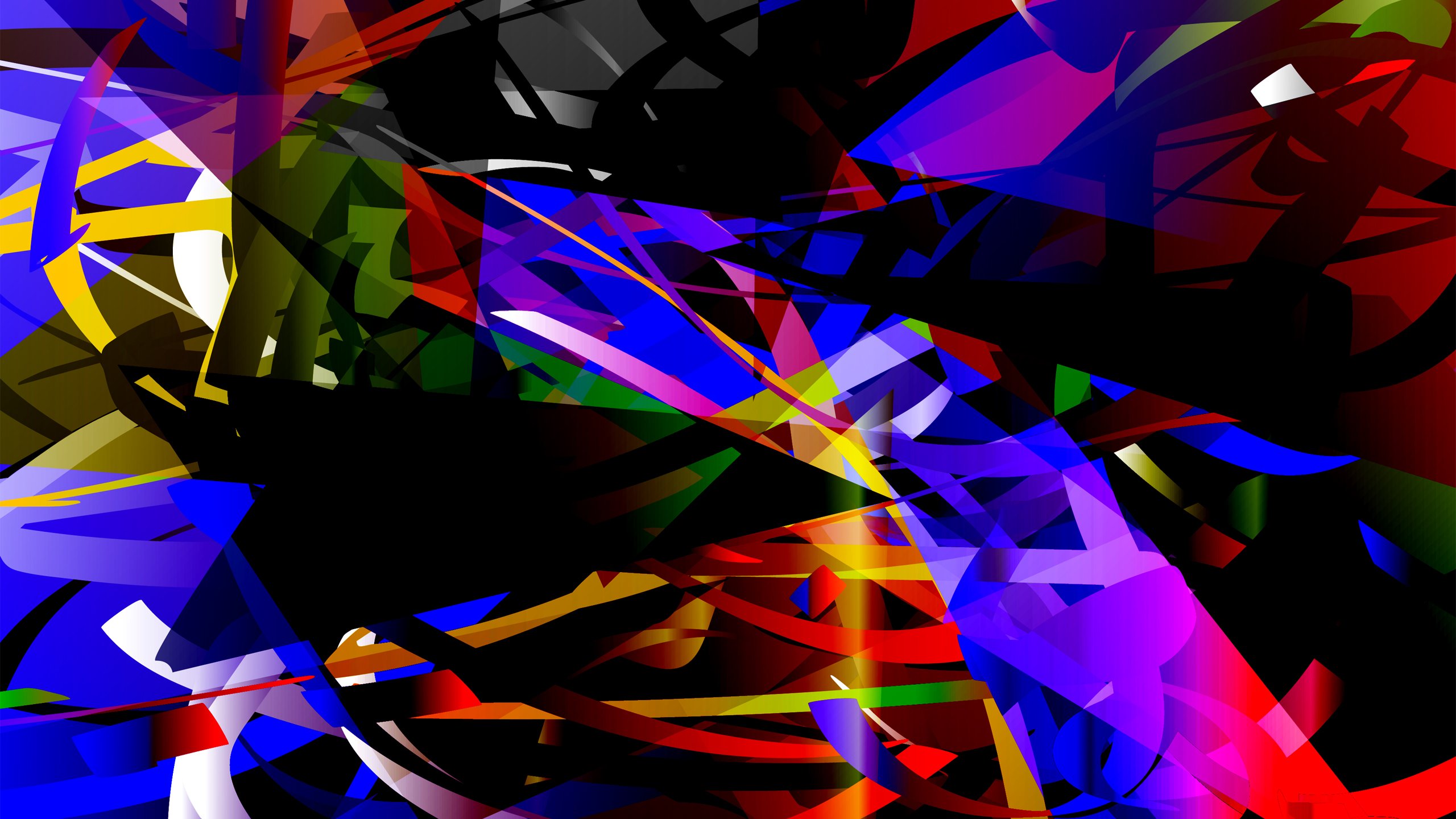 Red Green Blue Purple Pink Yellow Art HD Abstract Wallpaper