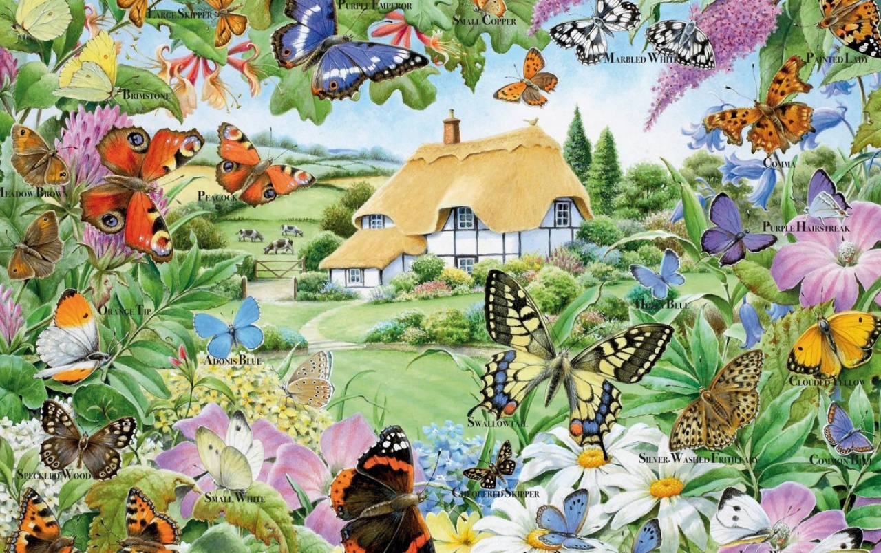 Butterfly Family Garden wallpaper. Butterfly Family Garden