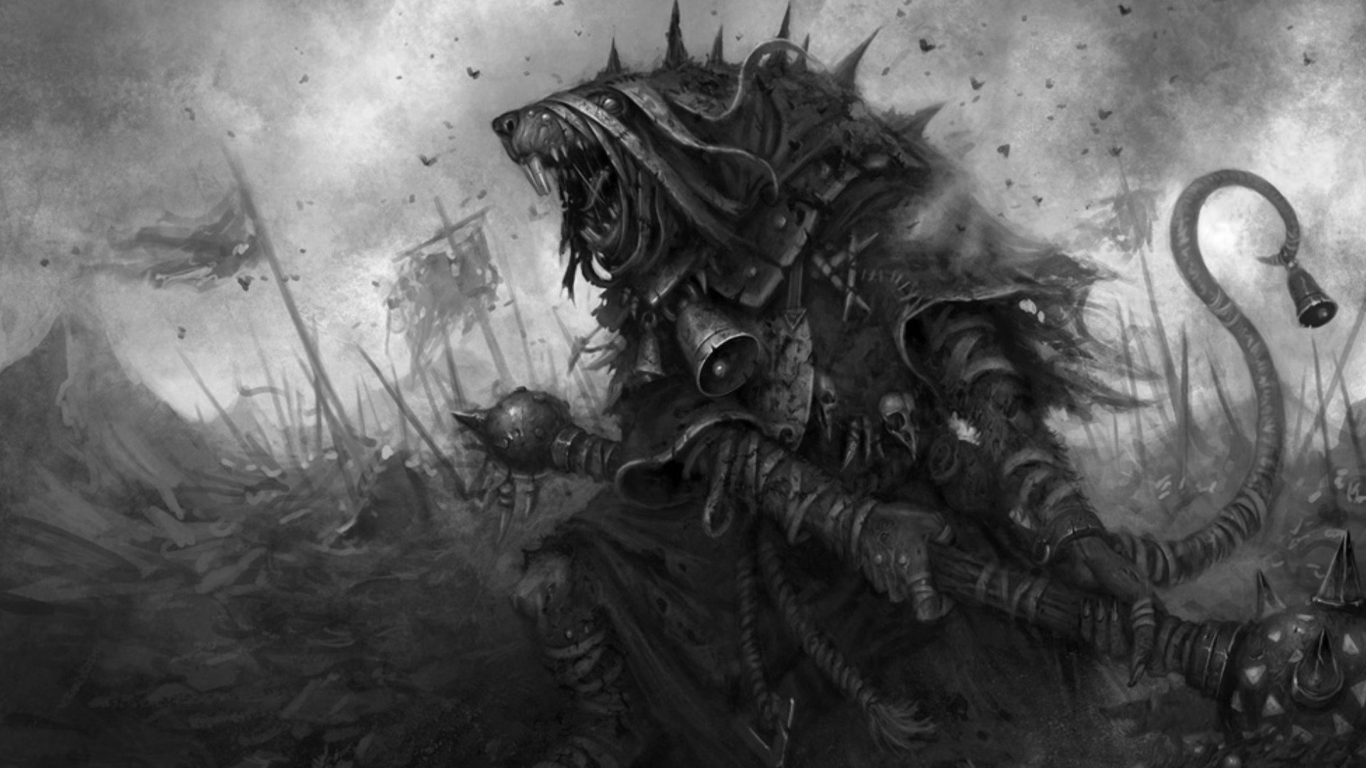 warhammer, Fantasy, Sci fi, Warrior, War, Dark, Action, Fighting Wallpaper HD / Desktop and Mobile Background