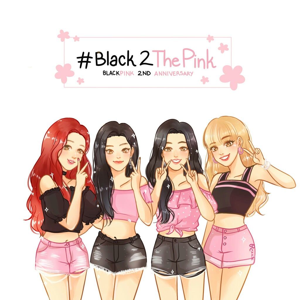 Blackpink Cartoon Wallpaper