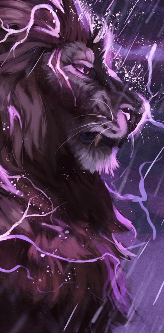 Lightning Lion wallpaper