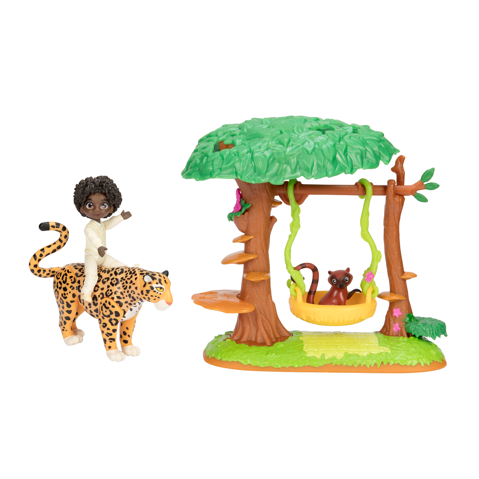 Disney Encanto Antonio's Step & Swing Small Doll Playset, Includes 3 Accessories