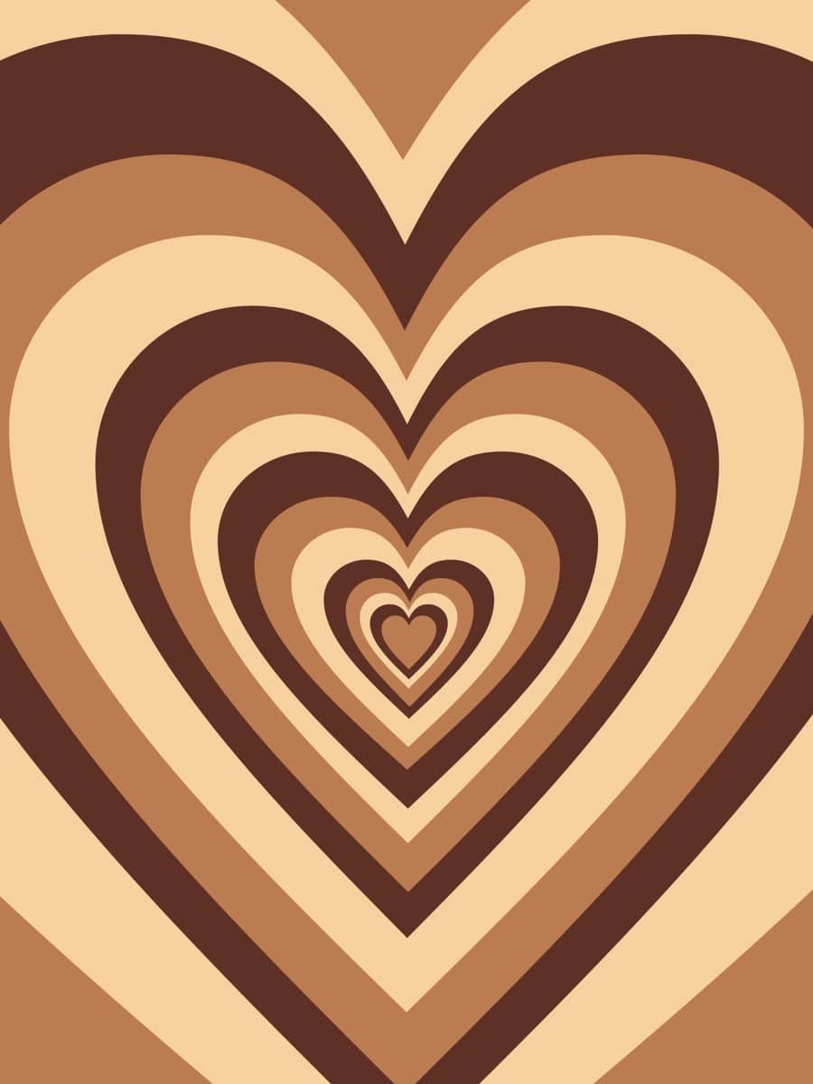 Brown Heart Wallpaper Free Brown Heart Background