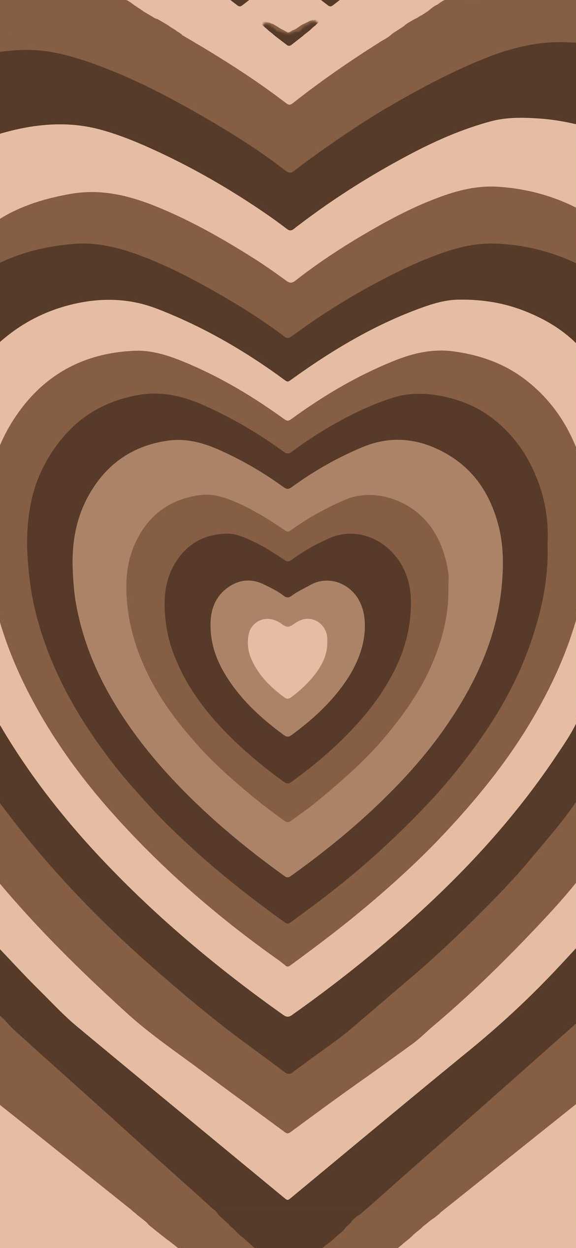 Download Brown Aesthetic Hearts Wallpaper  Wallpaperscom