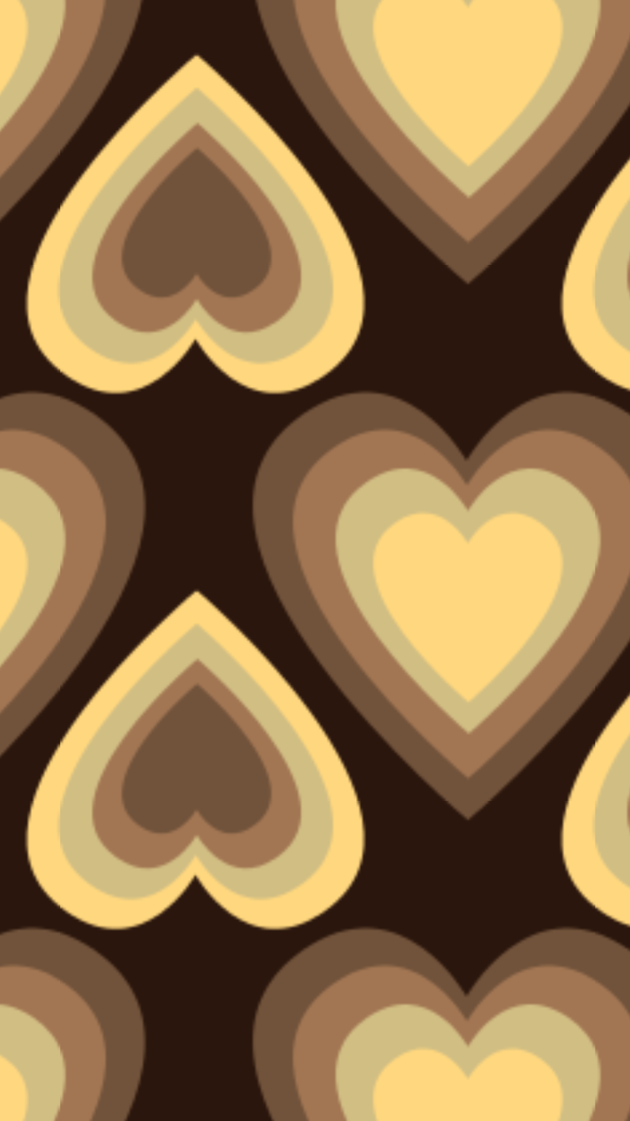 Ultra HD Brown Heart Wallpaper