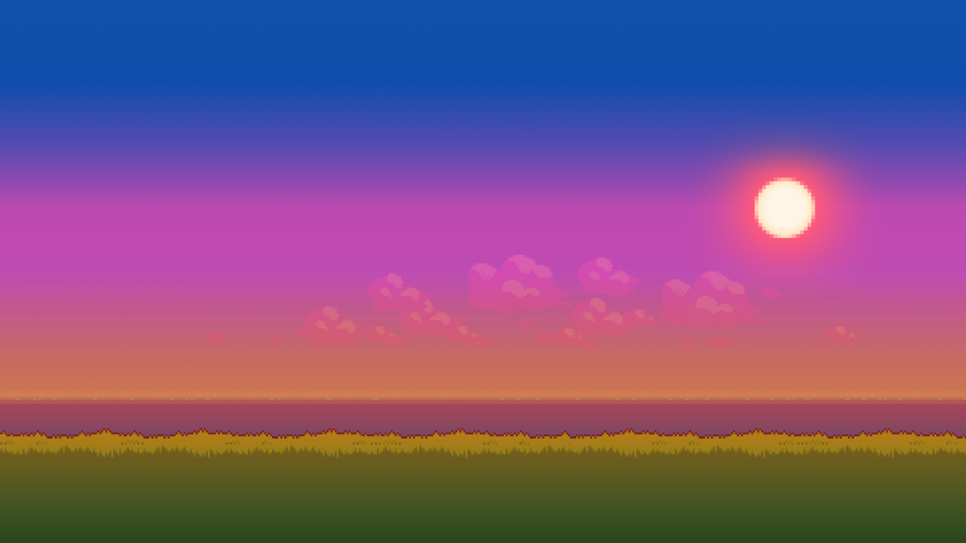 Pixel sunset [1920x1080]