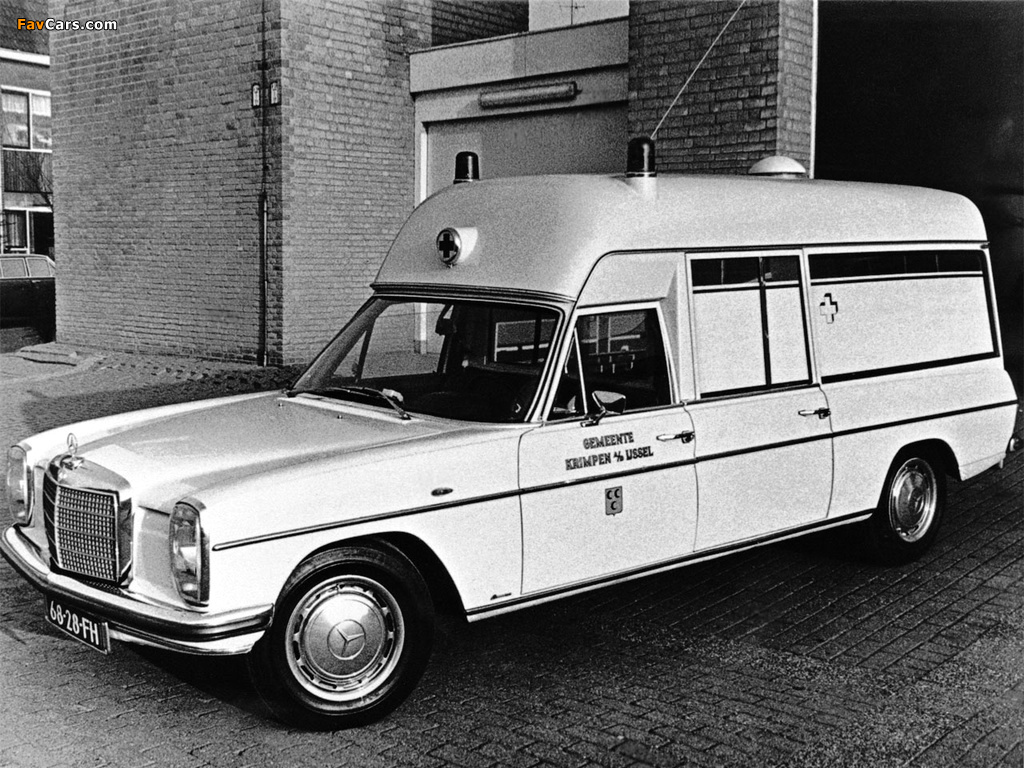 Mercedes Benz 220 D 8 Ambulance By Visser (VF115) 1968–73 Wallpaper (1024x768)