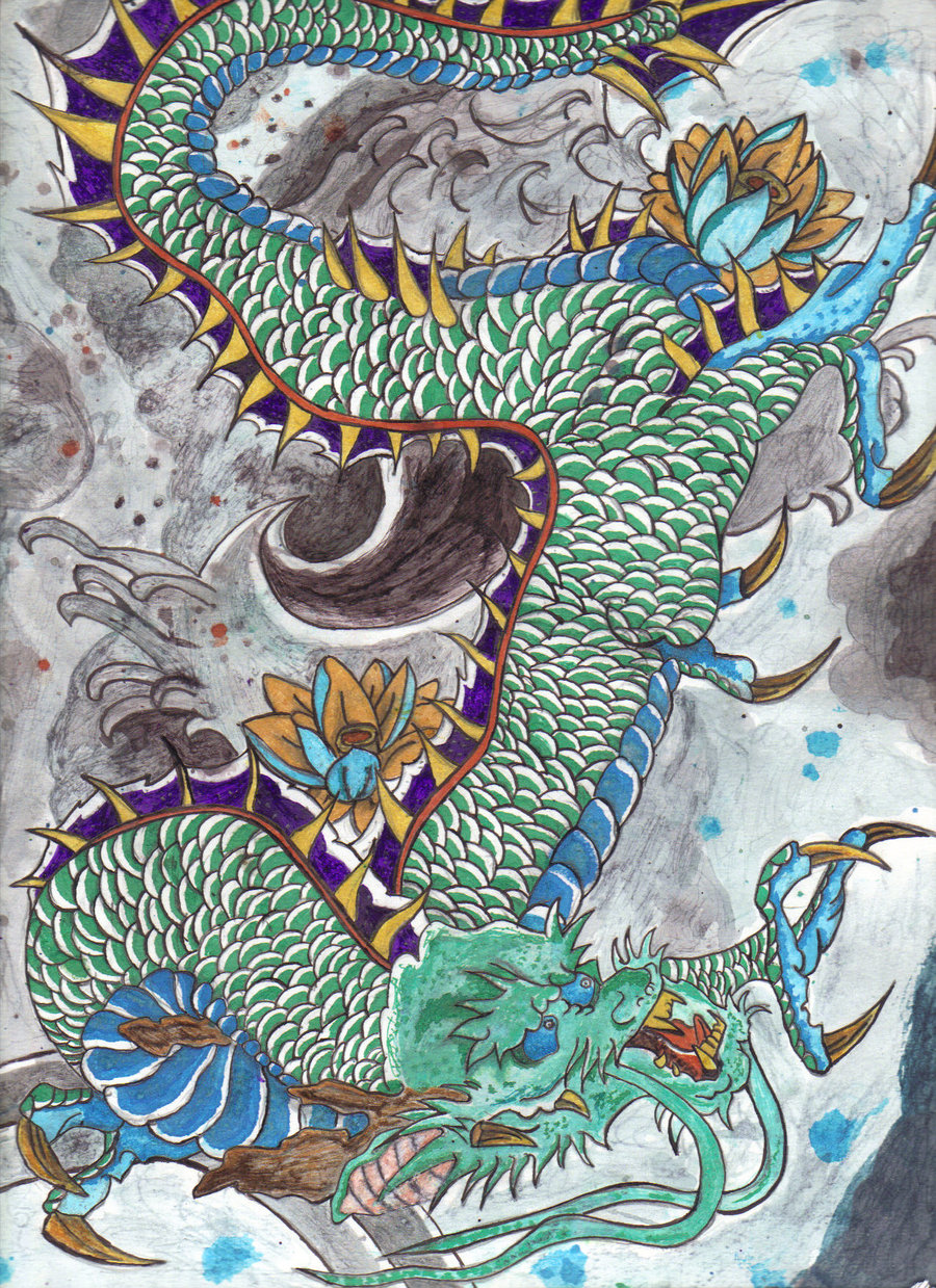 Japanese Dragon paintings