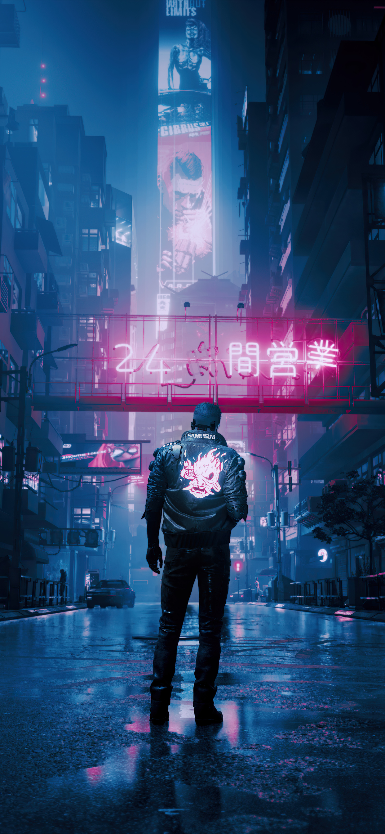 Cyberpunk Samurai Logo iPhone Wallpapers - Wallpaper Cave