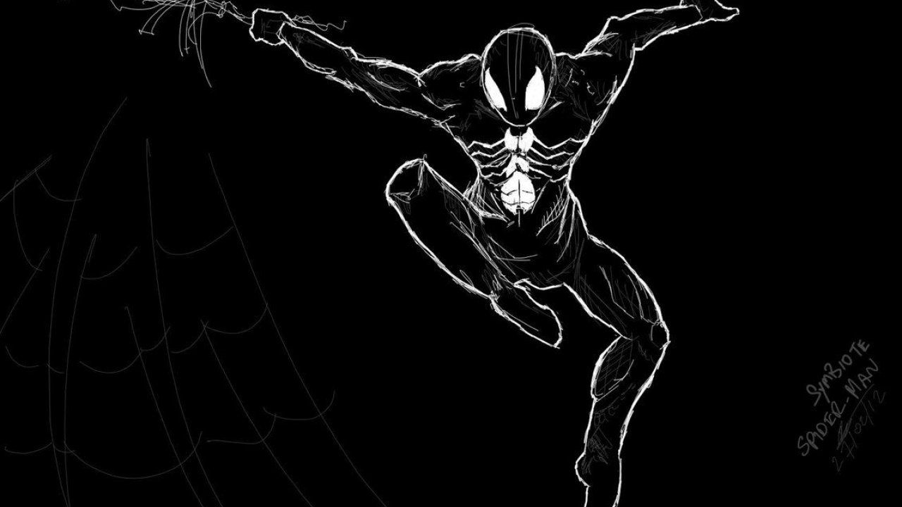 Spider Man Black And White Wallpaper