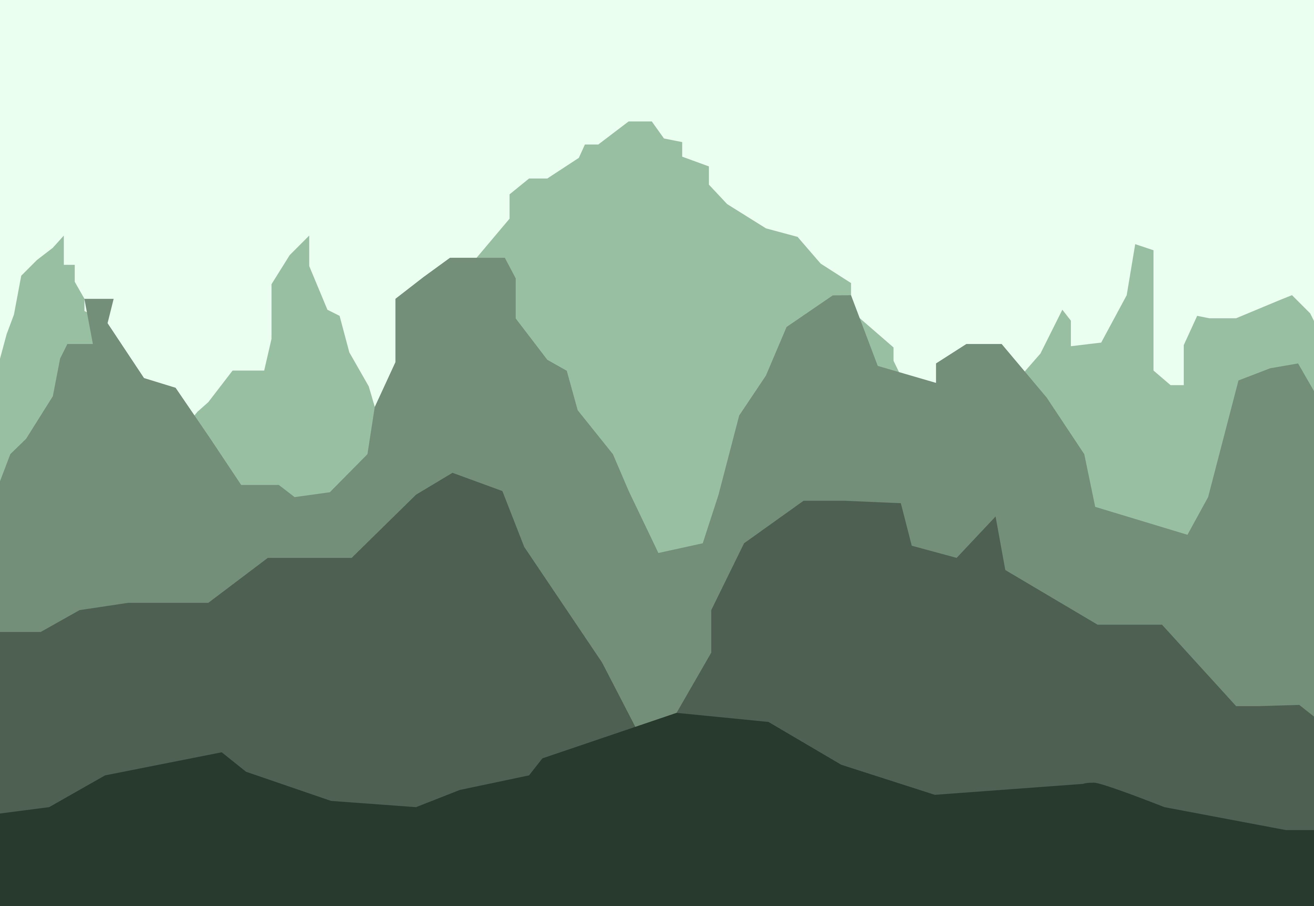 Minimalist Mountain Landscape 4K wallpaper