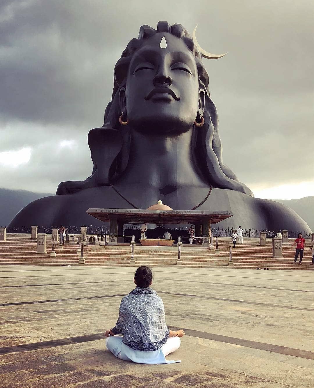 India Undiscovered on Instagram: “Yoga. India is the motherland of Yoga. International Yoga Day The Adiyogi statue is a 34.3-. Yoga india, Lord shiva, Isha yoga