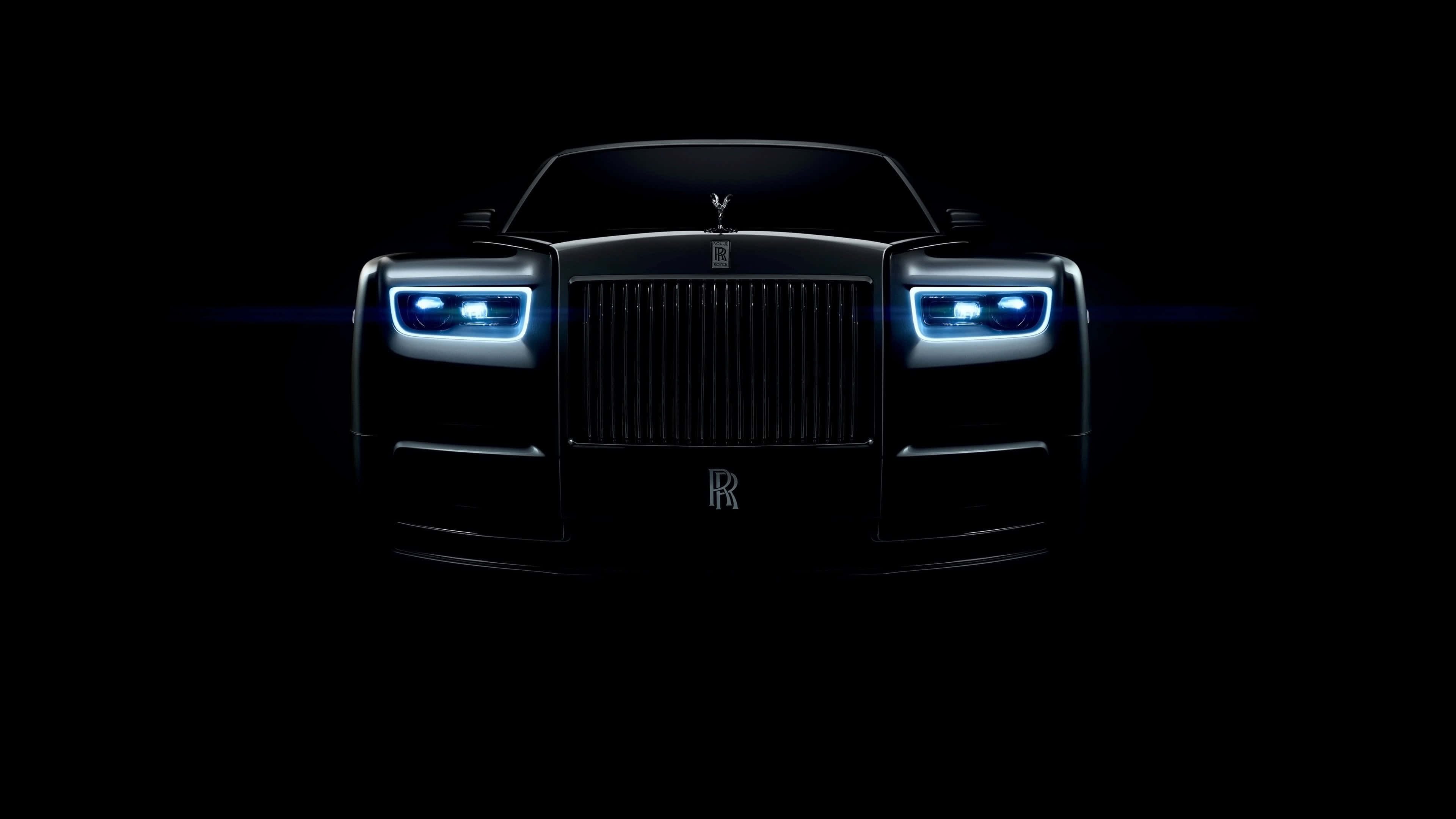 Rolls Royce Phantom Black UHD 4K Wallpaper
